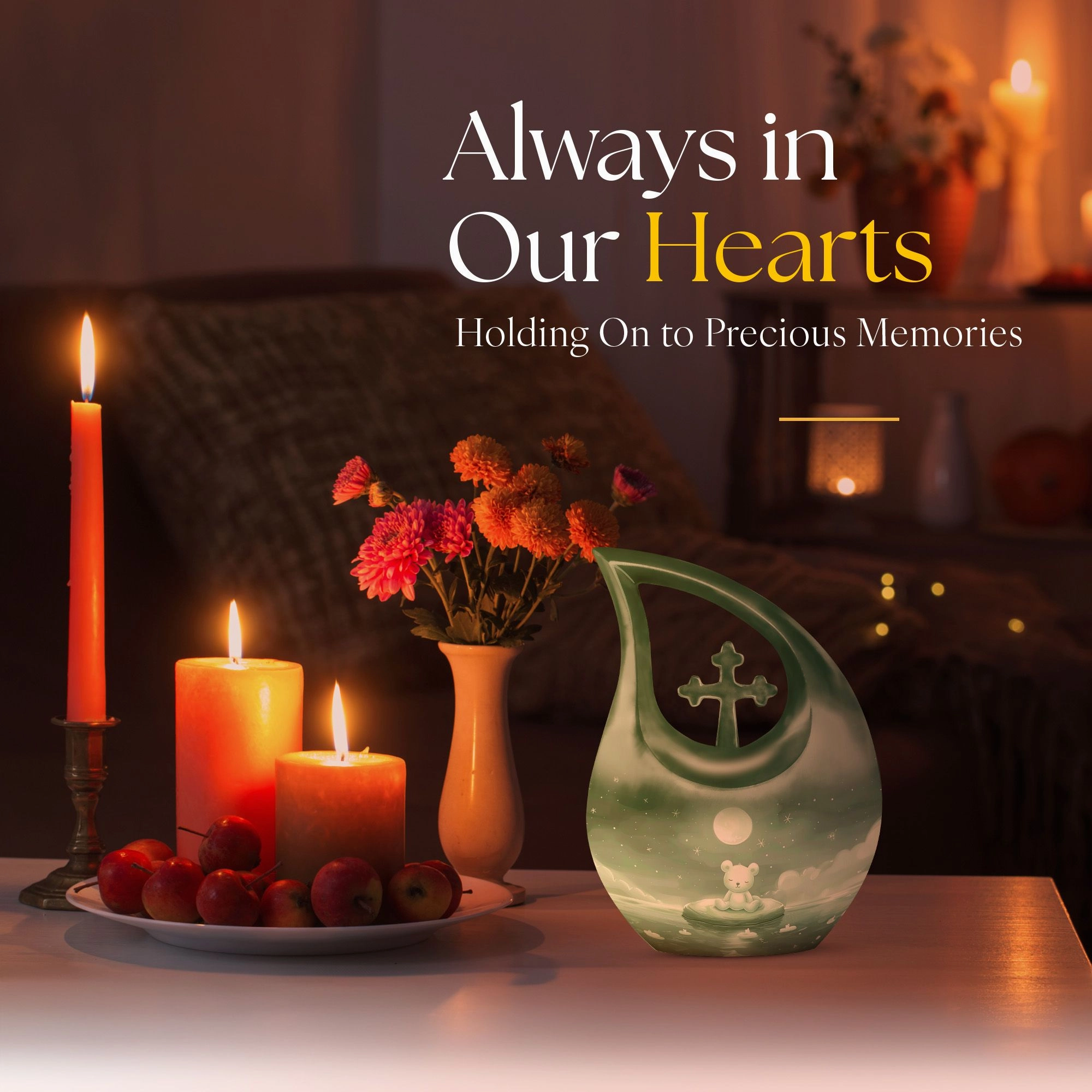Bear Urn : Memorial Cremation Urn For Human Ashes