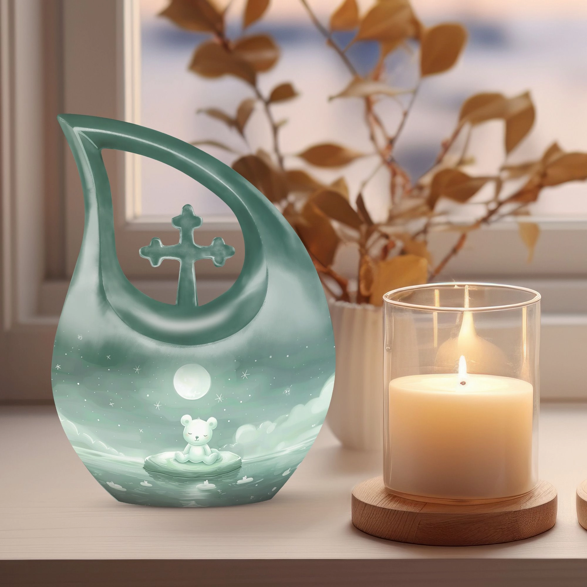Bear Urn : Memorial Cremation Urn For Human Ashes