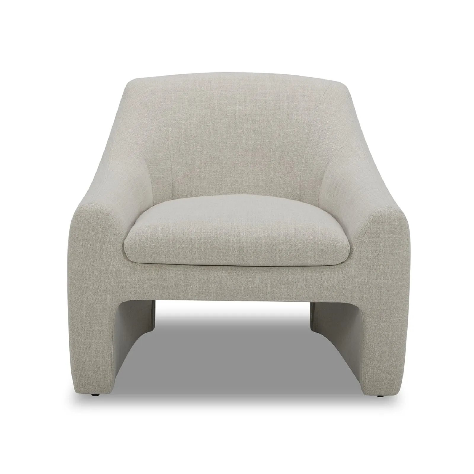Better Homes & Gardens Emerson Curvy Accent Chair, Cream Linen