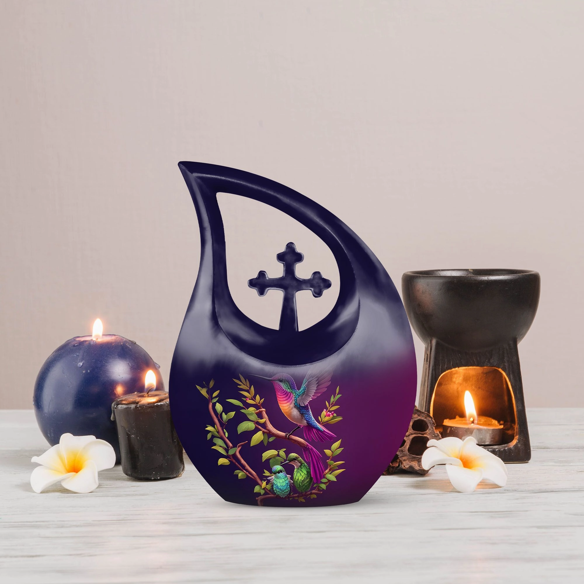 Bird Urn -10 Inch Aluminium Memorial Cremation Urn For Ashes