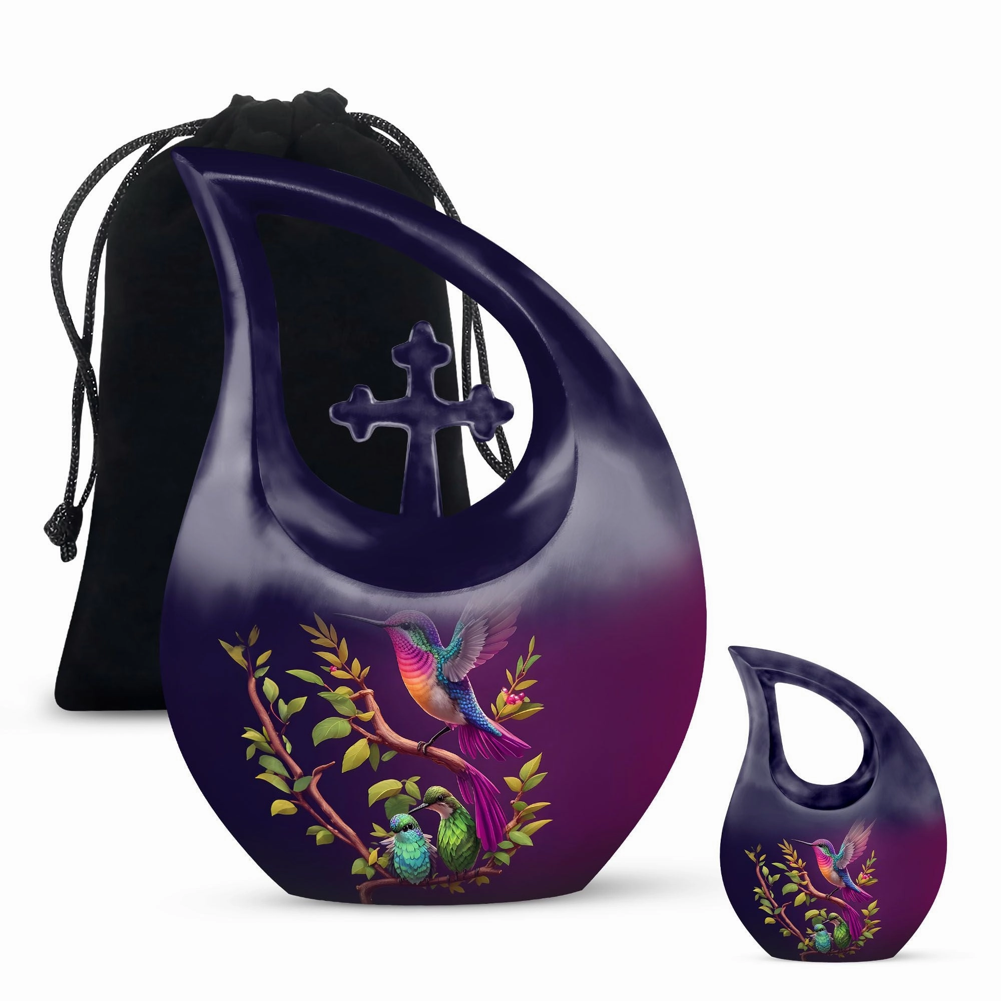 Bird Urn -10 Inch Aluminium Memorial Cremation Urn For Ashes
