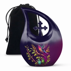 Bird Urn -10 Inch Aluminium Memorial Cremation Urn For Ashes