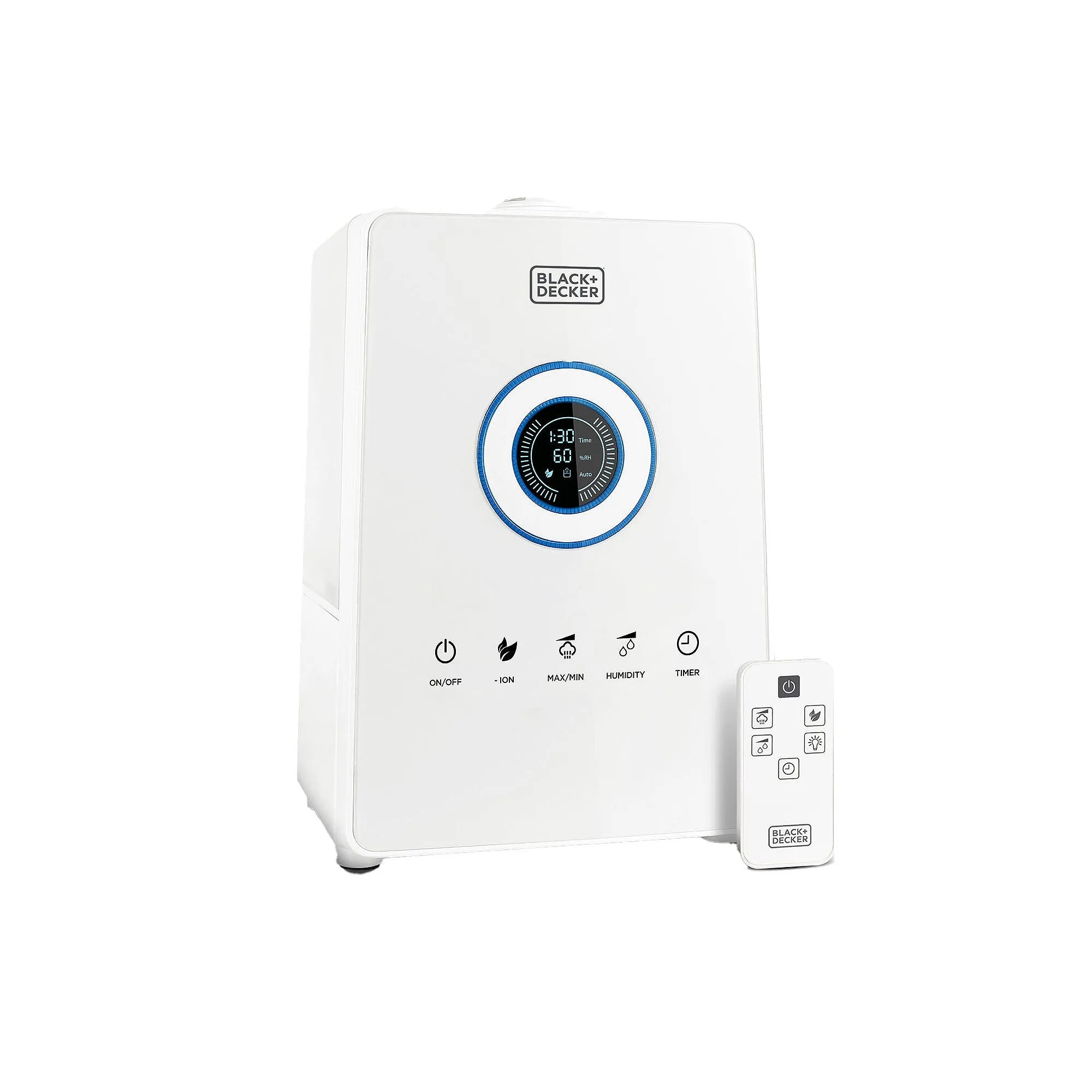 Black Decker 1.45 Gallon Cool Mist Ultrasonic Humidifier With Remote - WHITE ONE SIZE