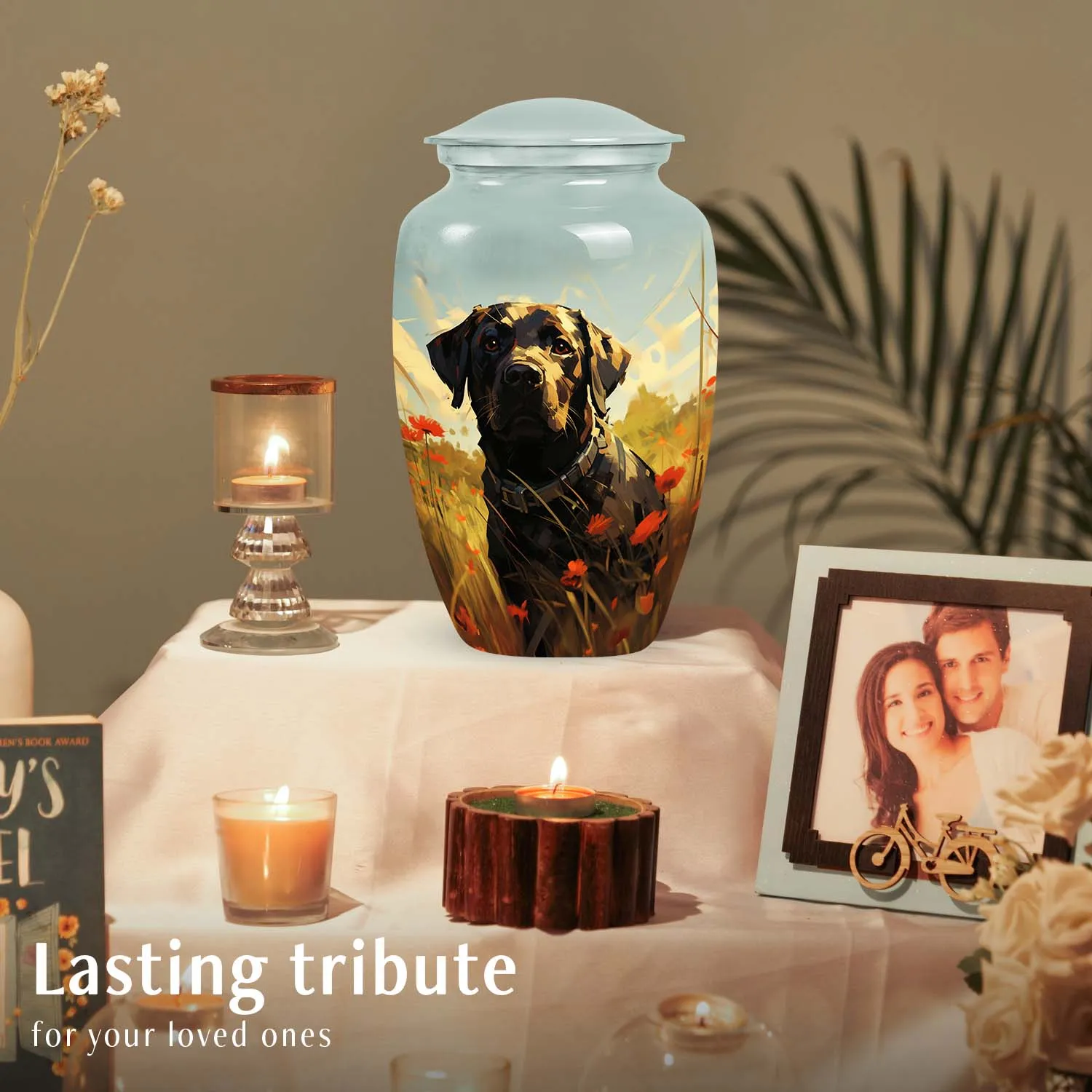 Black Labrador Burial Dog Pet Cremation Urn