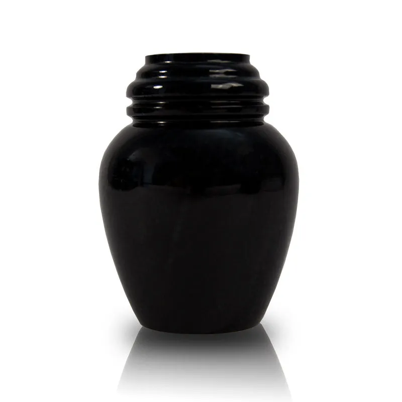 Black Marble Keepsake Urn