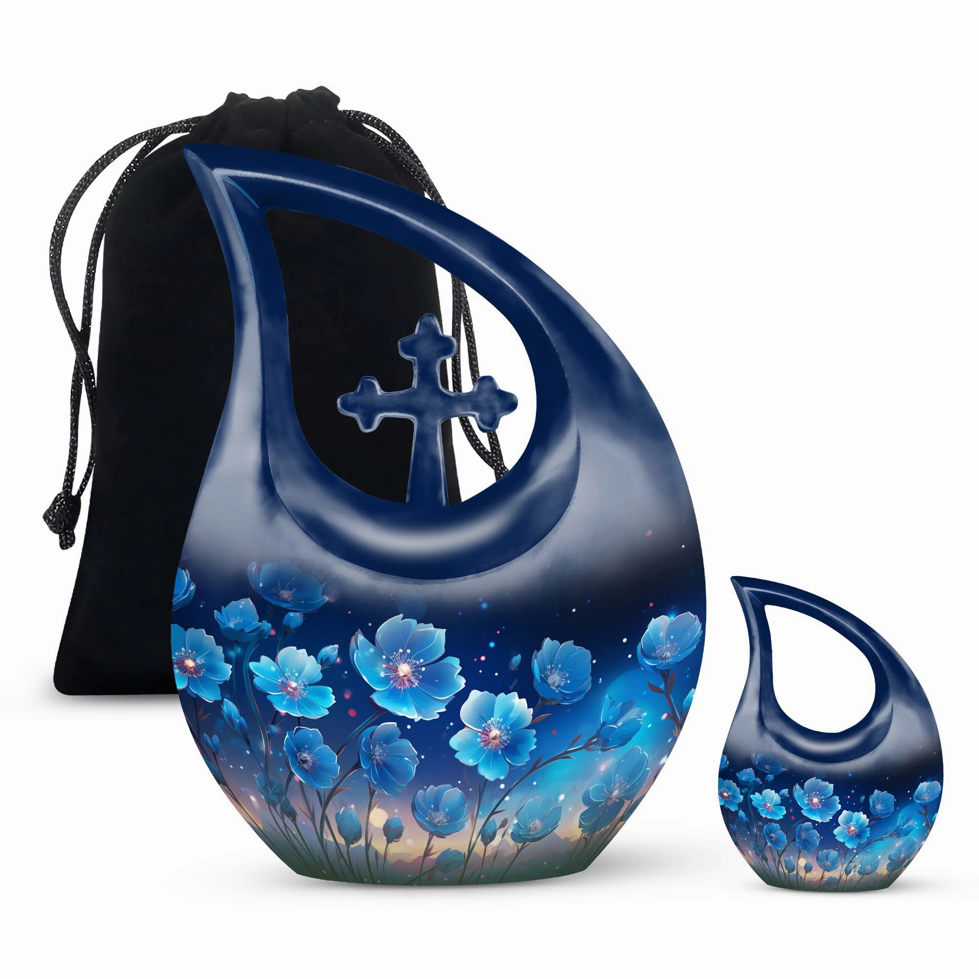 Blossom Legacy Flower Urn & Keepsake Memorial Vessel