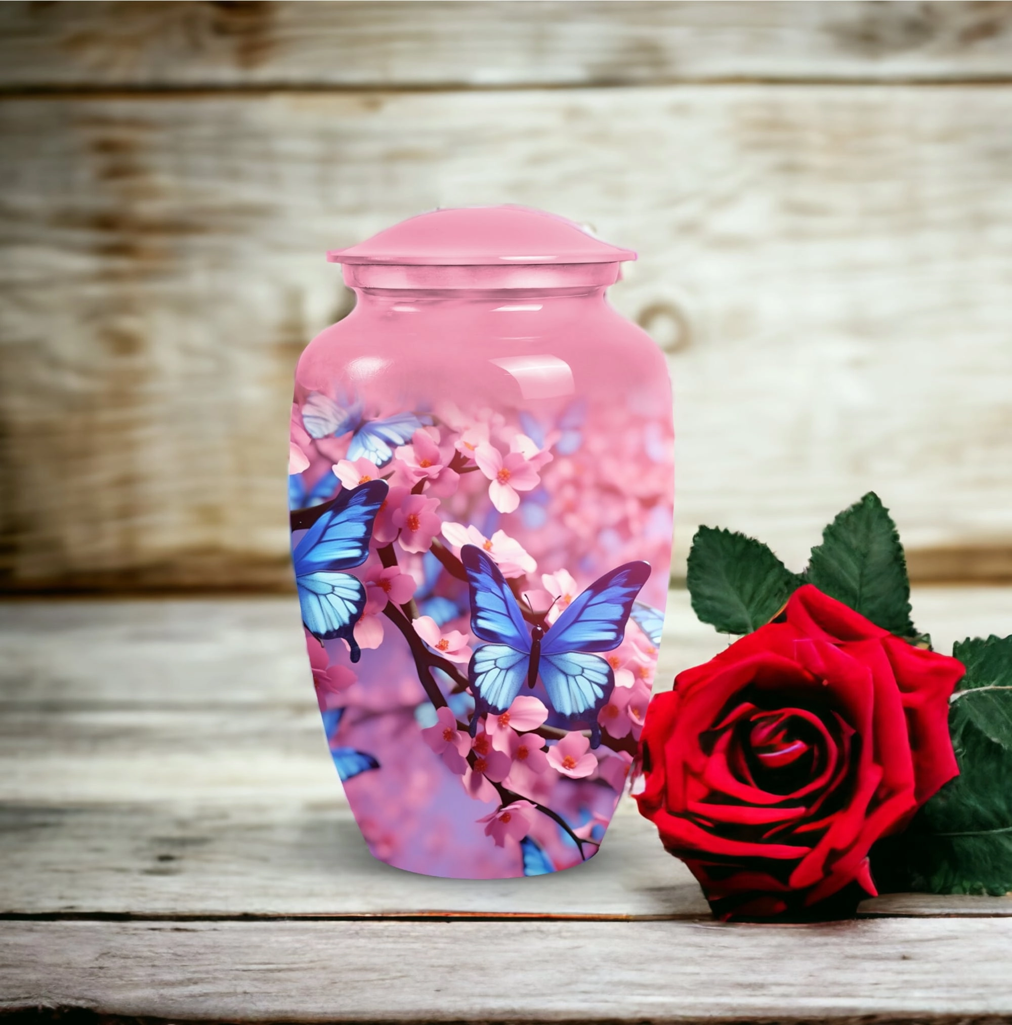 Blue Butterfly Cremation Sanctum for Ultimate Serenity