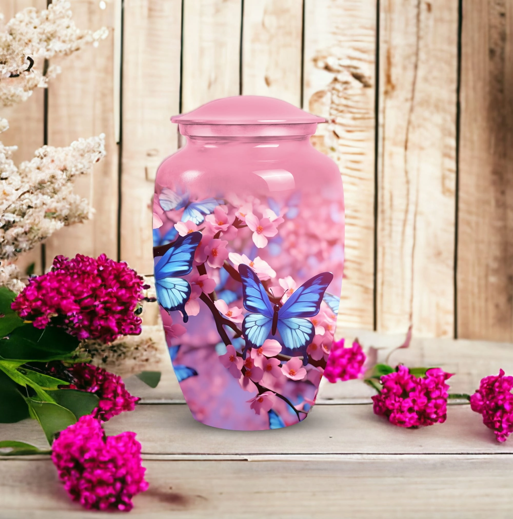 Blue Butterfly Cremation Sanctum for Ultimate Serenity