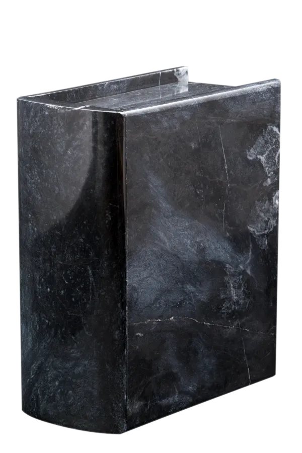 Book Urn in Ebony Marble