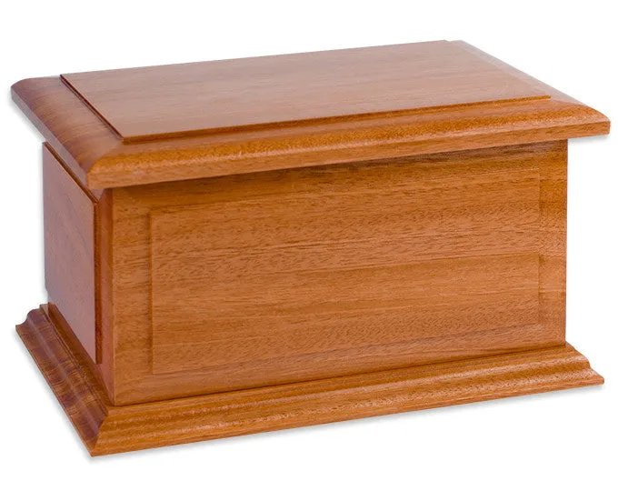 Boston II Solid Wooden Cremation Urn Made in the USA