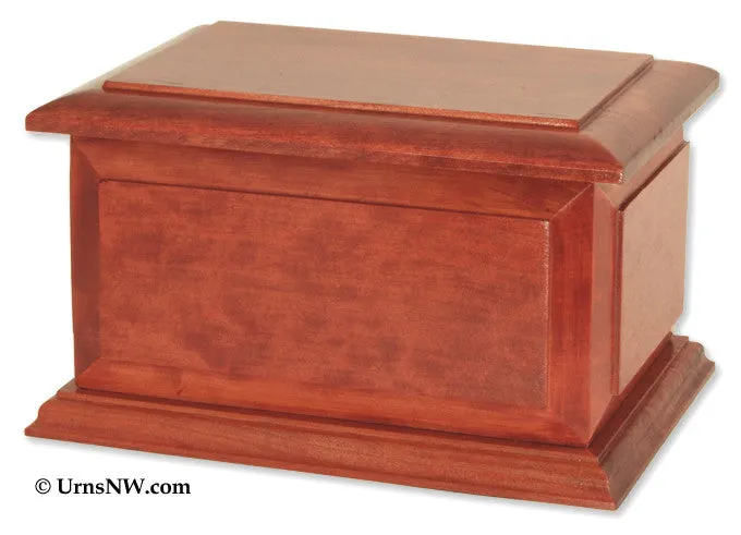 Boston II Solid Wooden Cremation Urn Made in the USA