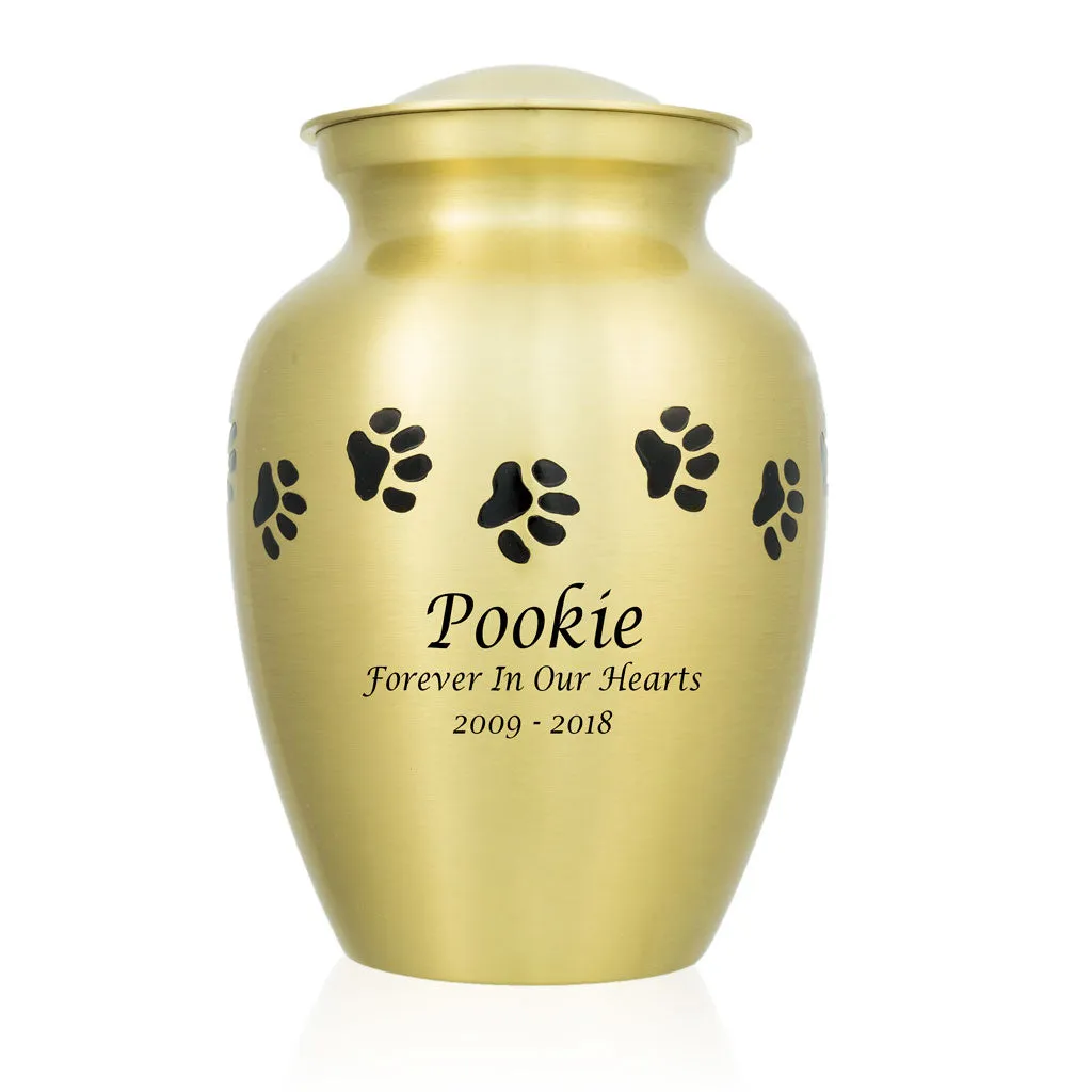 Bronze Paw Cremation Urn in Medium
