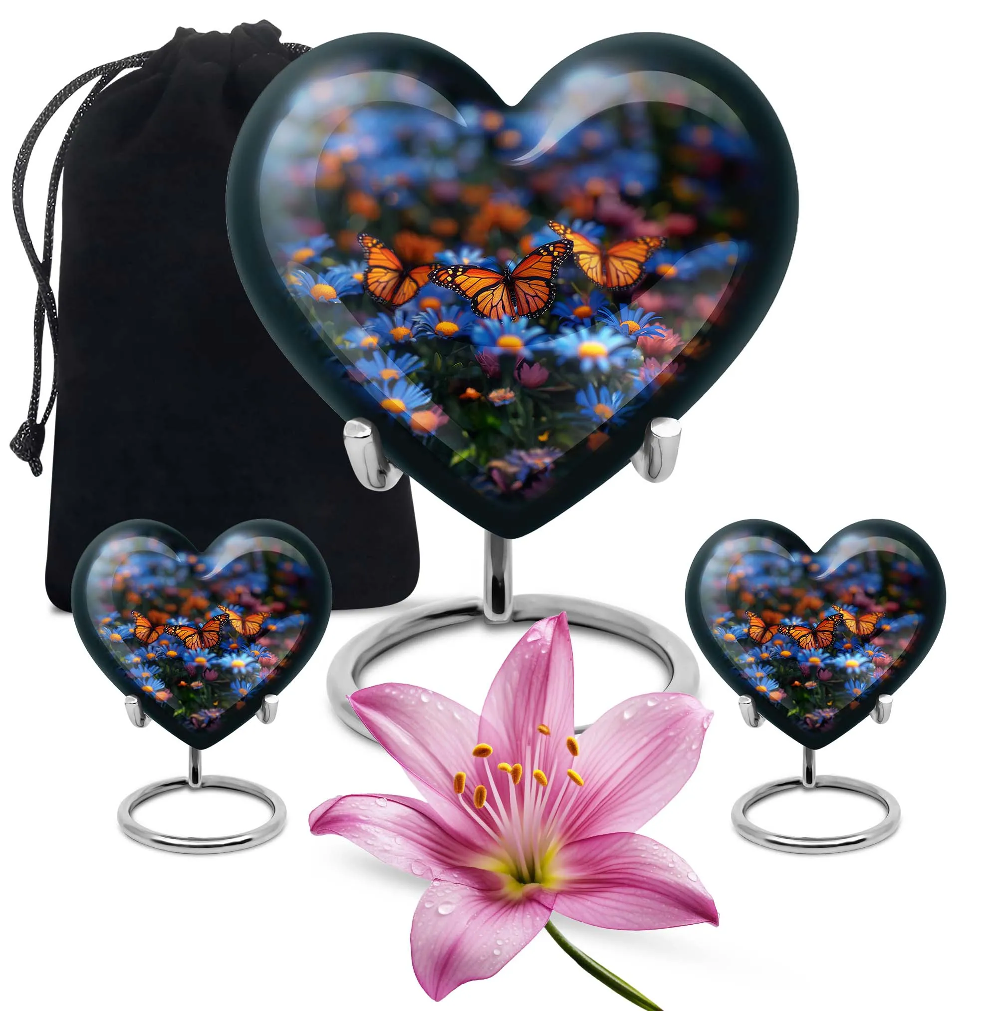 Butterfly Cremation Small Urn For Ashes Memorial & Funeral Urn