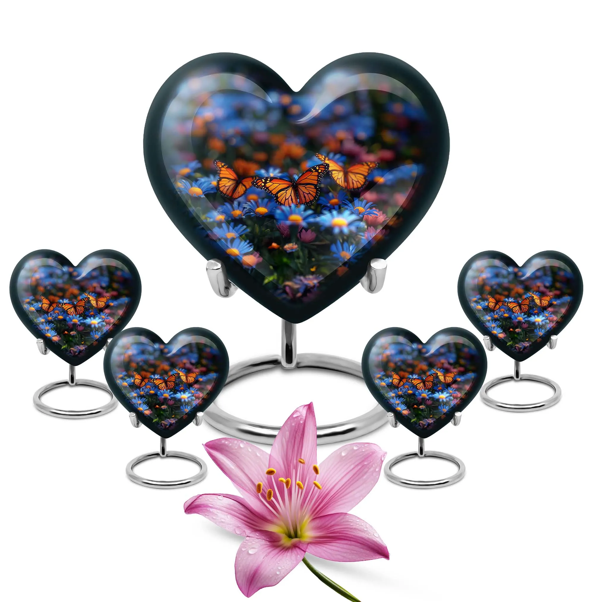 Butterfly Cremation Small Urn For Ashes Memorial & Funeral Urn
