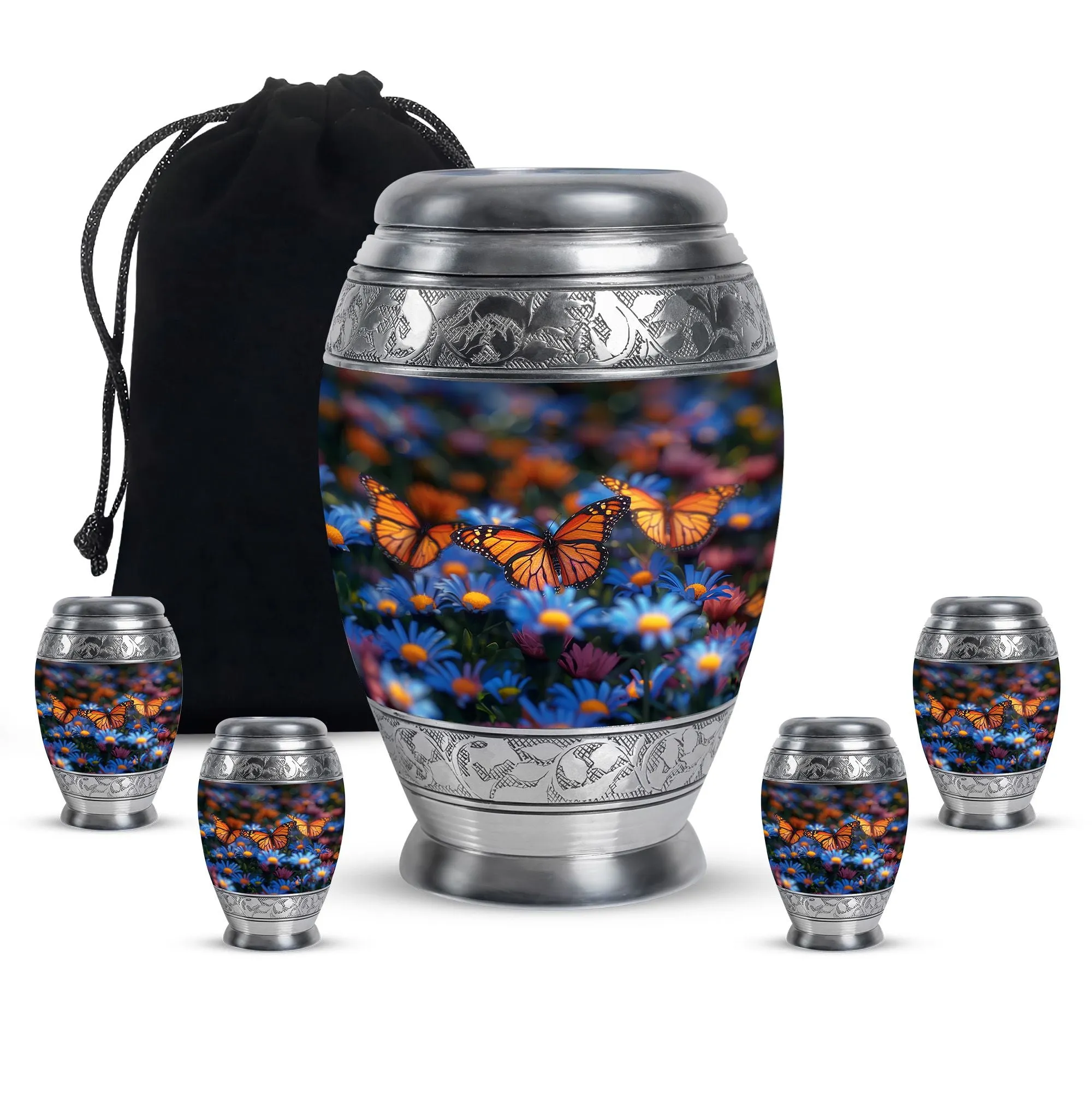 Butterfly Cremation Small Urn For Ashes Memorial & Funeral Urn