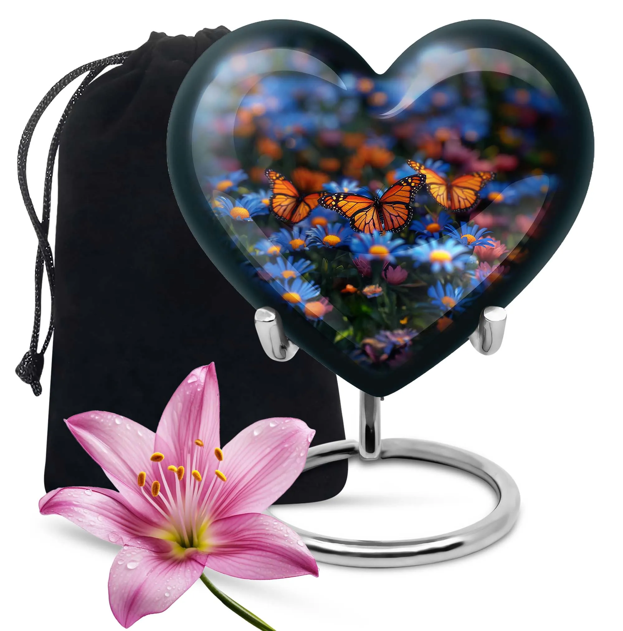 Butterfly Cremation Small Urn For Ashes Memorial & Funeral Urn