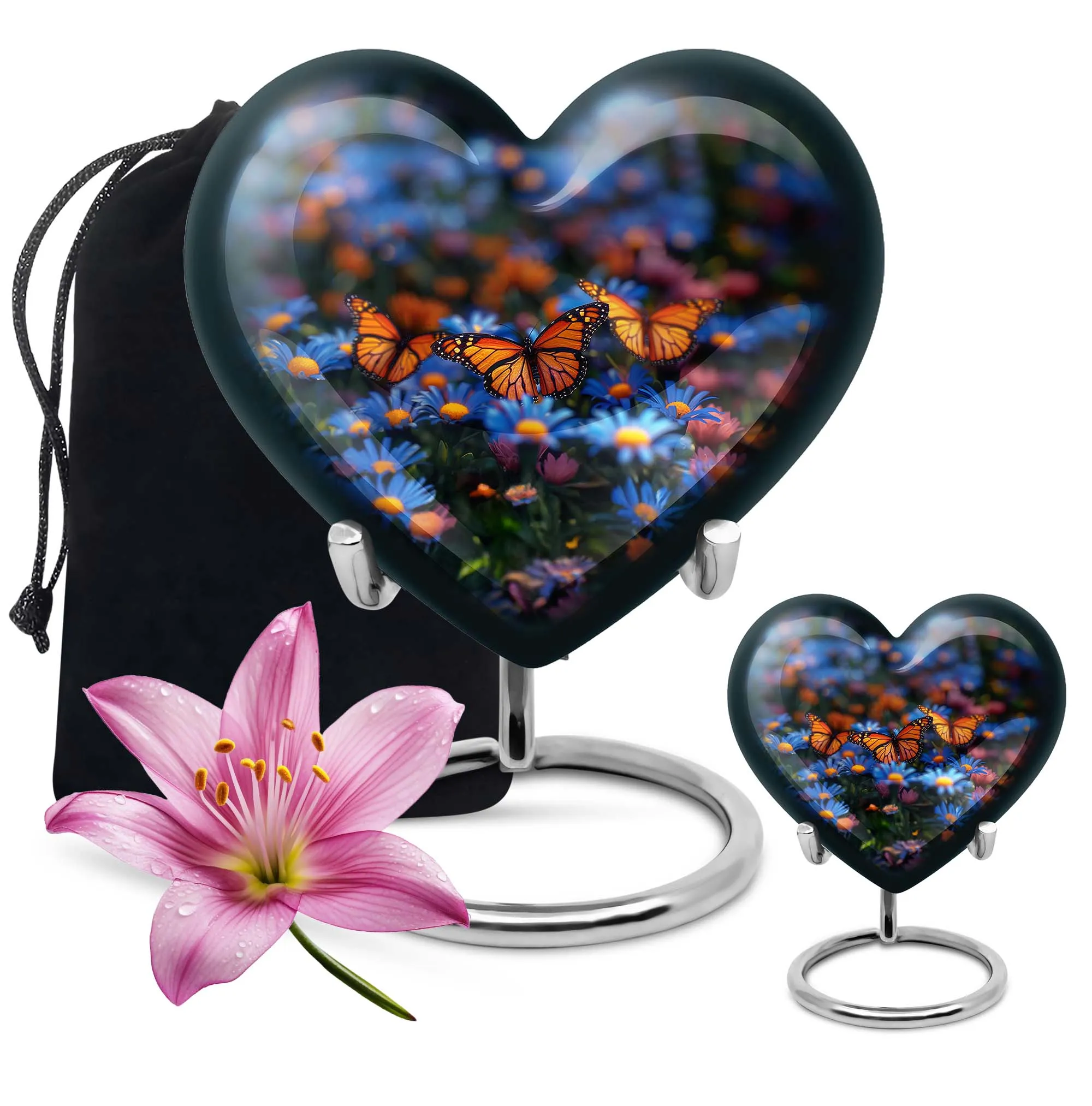 Butterfly Cremation Small Urn For Ashes Memorial & Funeral Urn