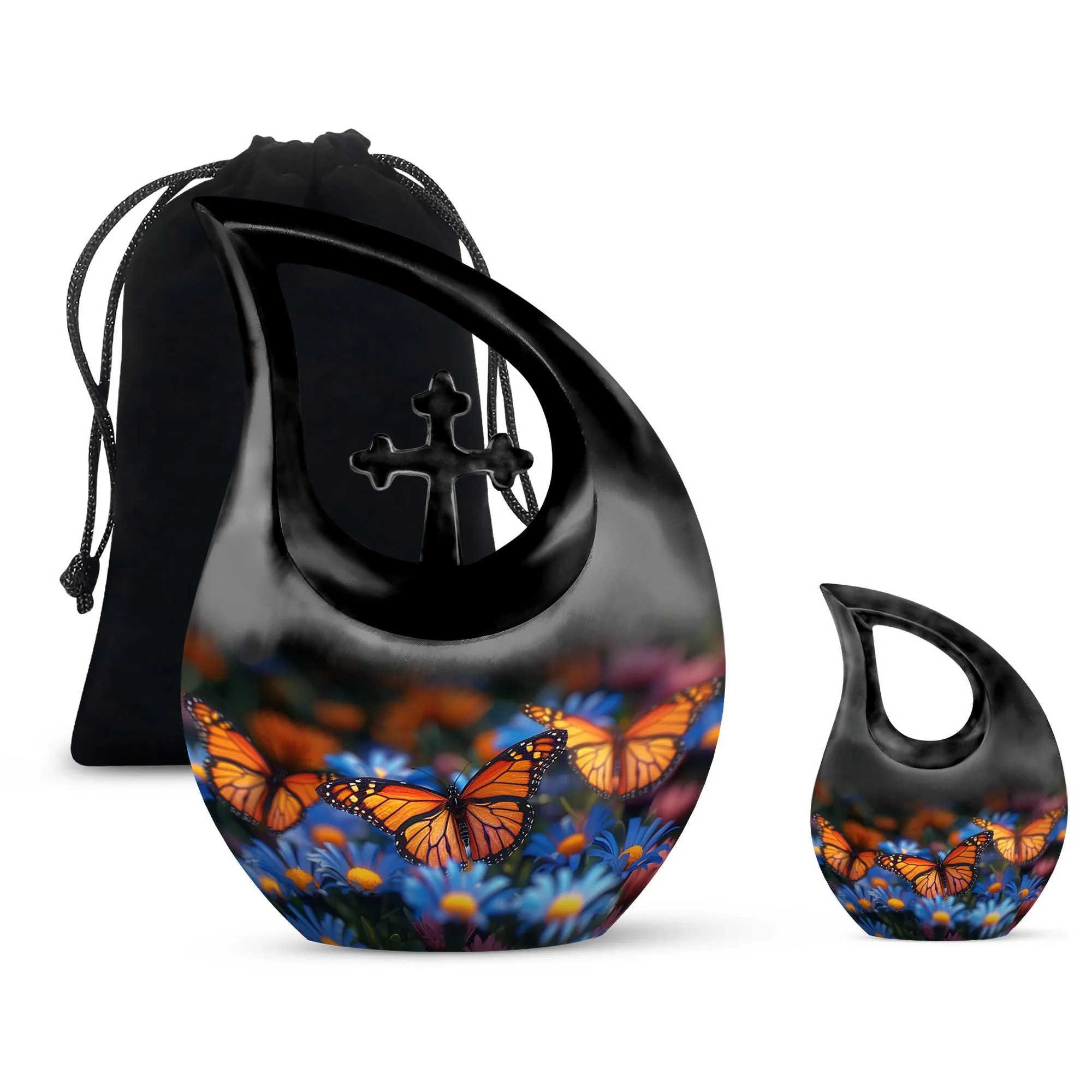 Butterfly Cremation Small Urn For Ashes Memorial & Funeral Urn
