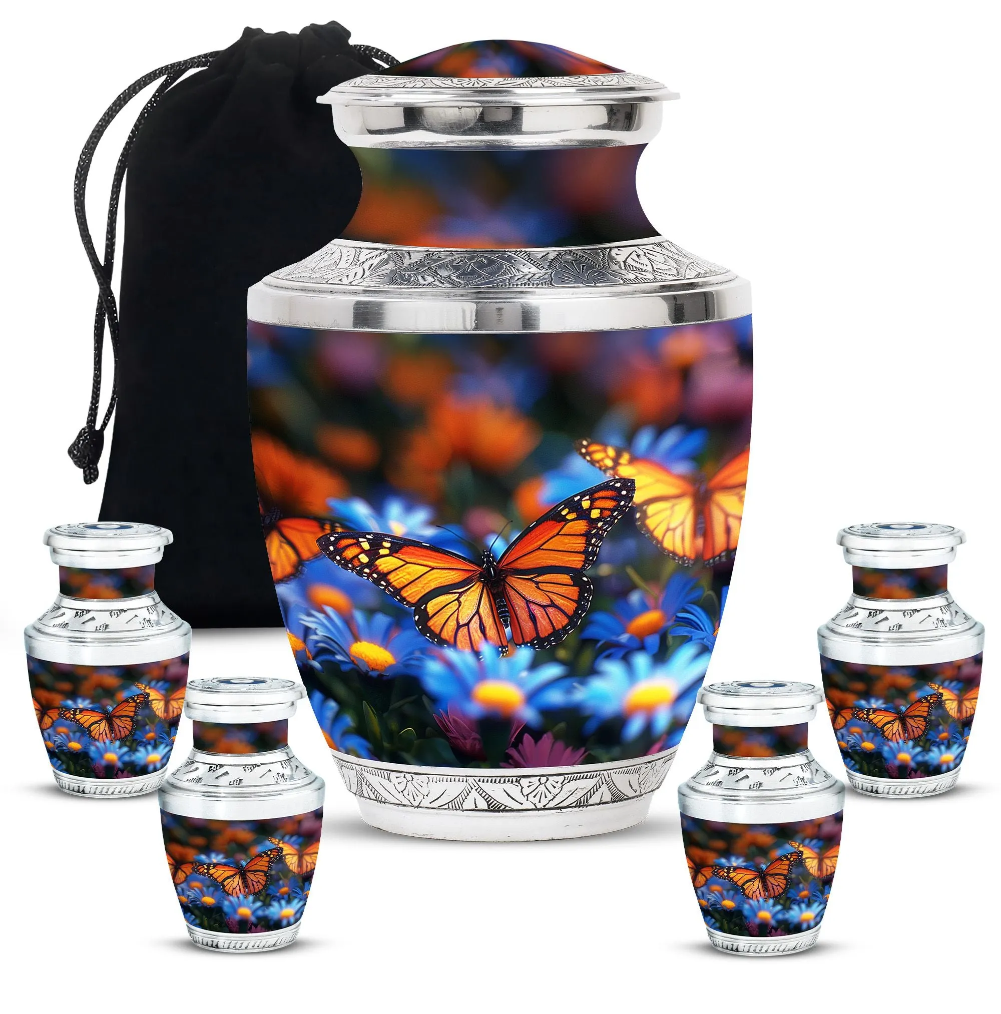 Butterfly Cremation Small Urn For Ashes Memorial & Funeral Urn