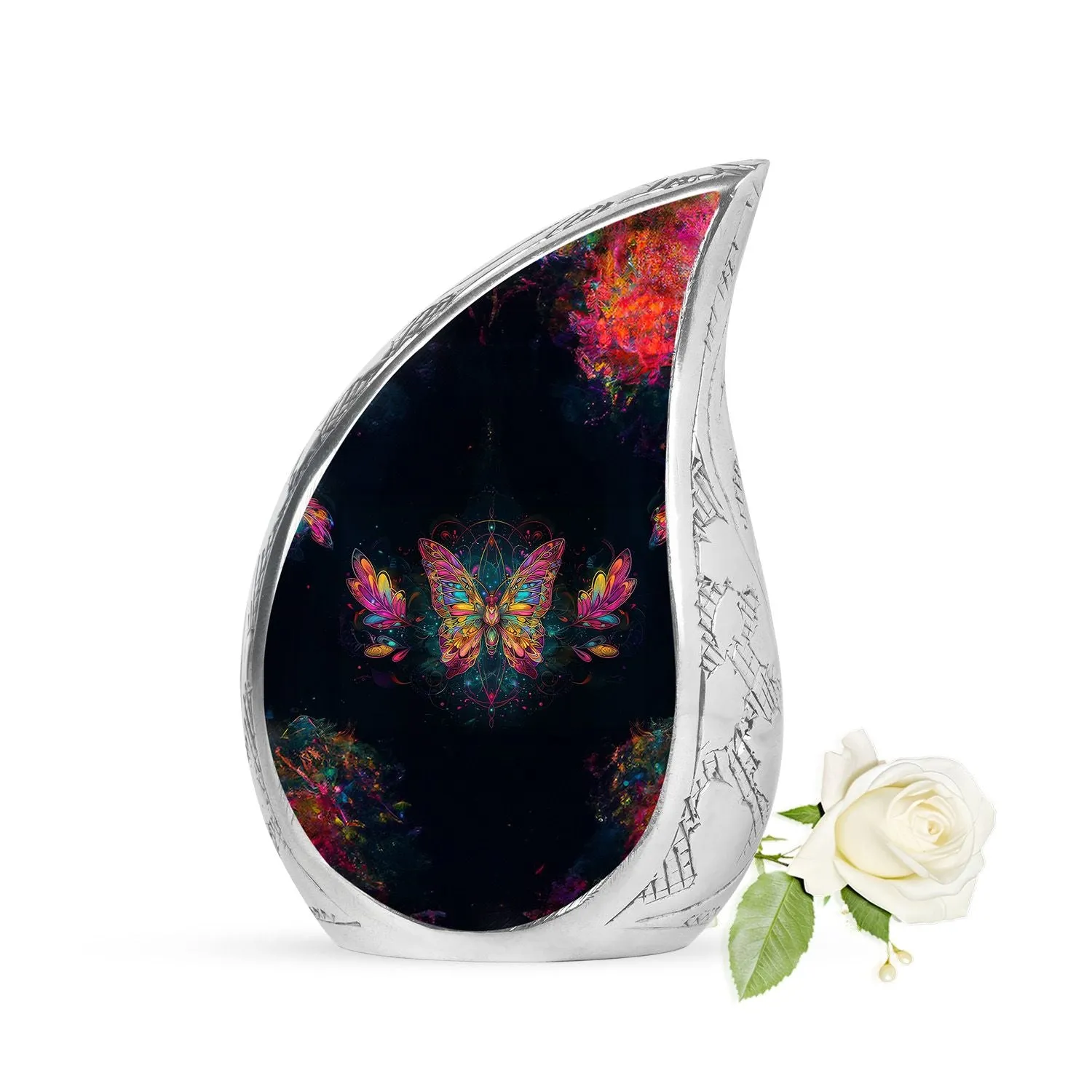 Butterfly Cremation Small Urn For Human Ashes Memorial & Funeral Urn