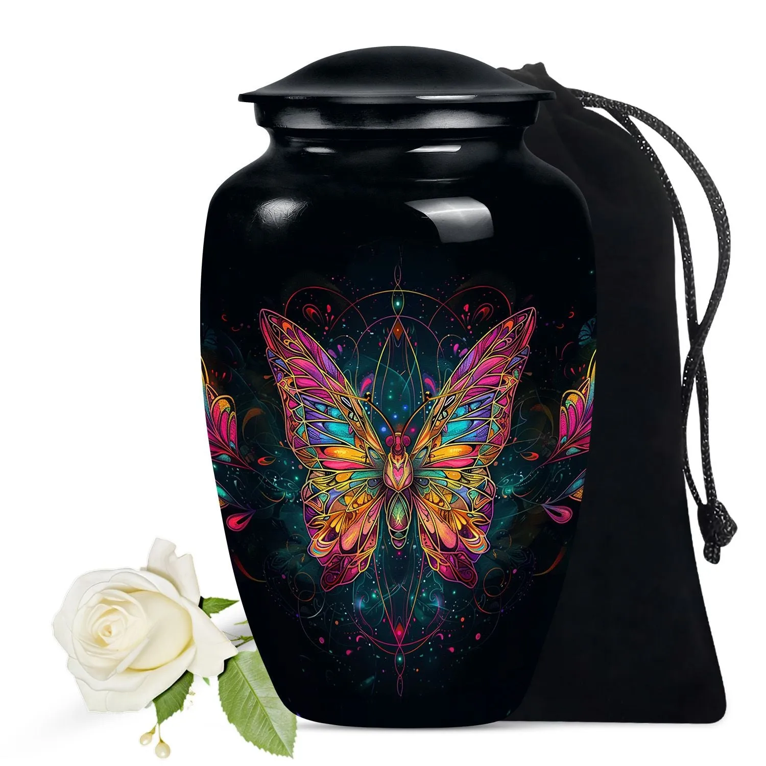 Butterfly Cremation Small Urn For Human Ashes Memorial & Funeral Urn