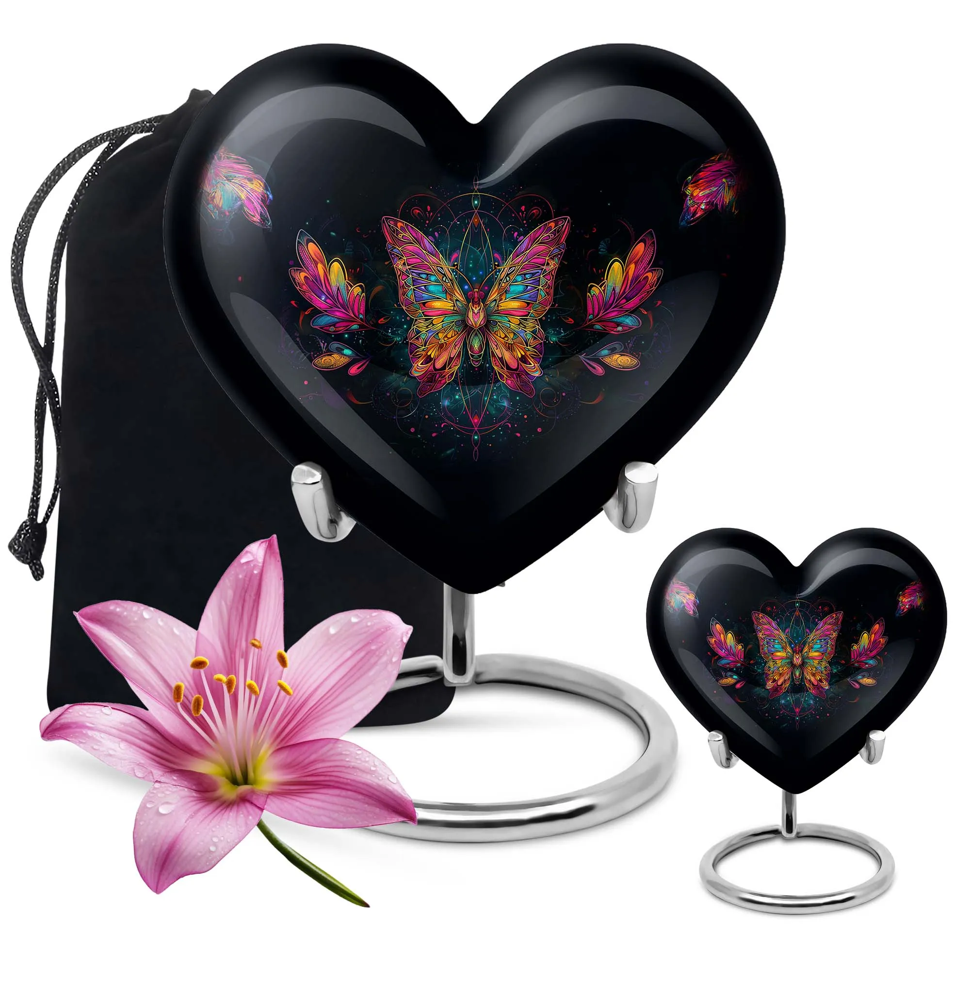 Butterfly Cremation Small Urn For Human Ashes Memorial & Funeral Urn