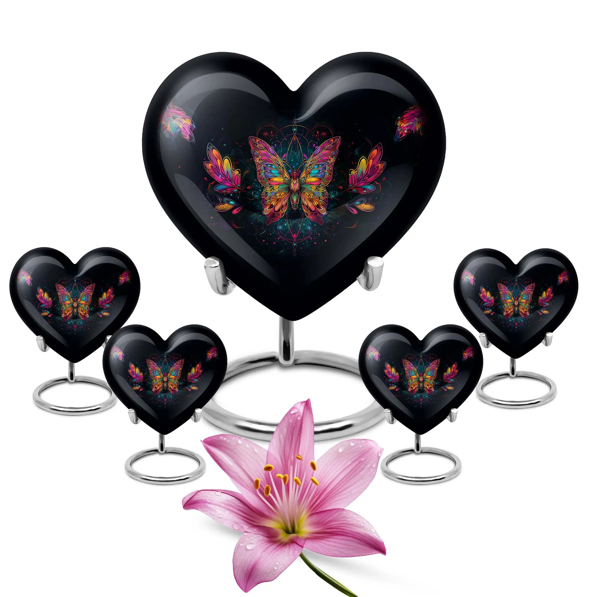 Butterfly Cremation Small Urn For Human Ashes Memorial & Funeral Urn