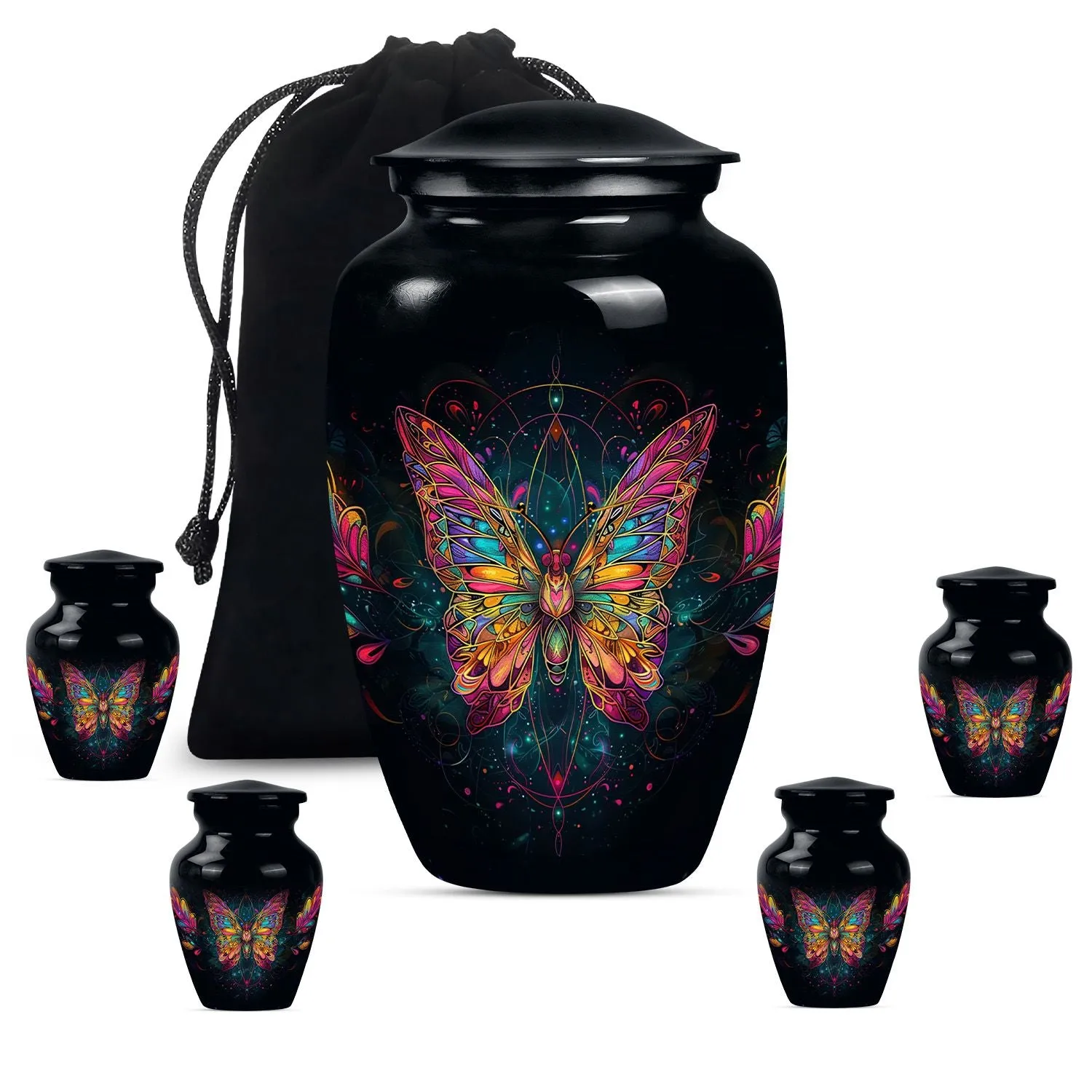 Butterfly Cremation Small Urn For Human Ashes Memorial & Funeral Urn