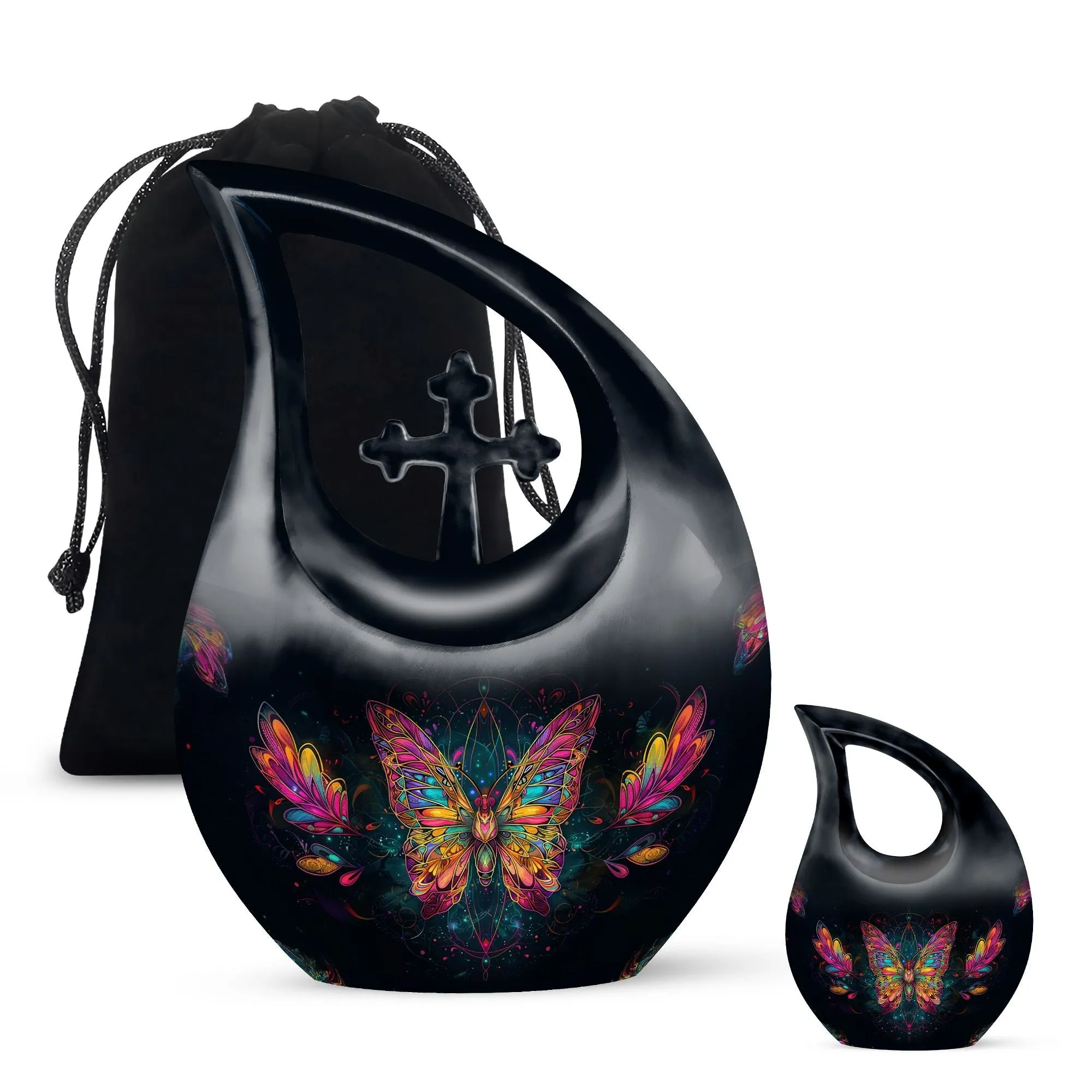 Butterfly Cremation Small Urn For Human Ashes Memorial & Funeral Urn