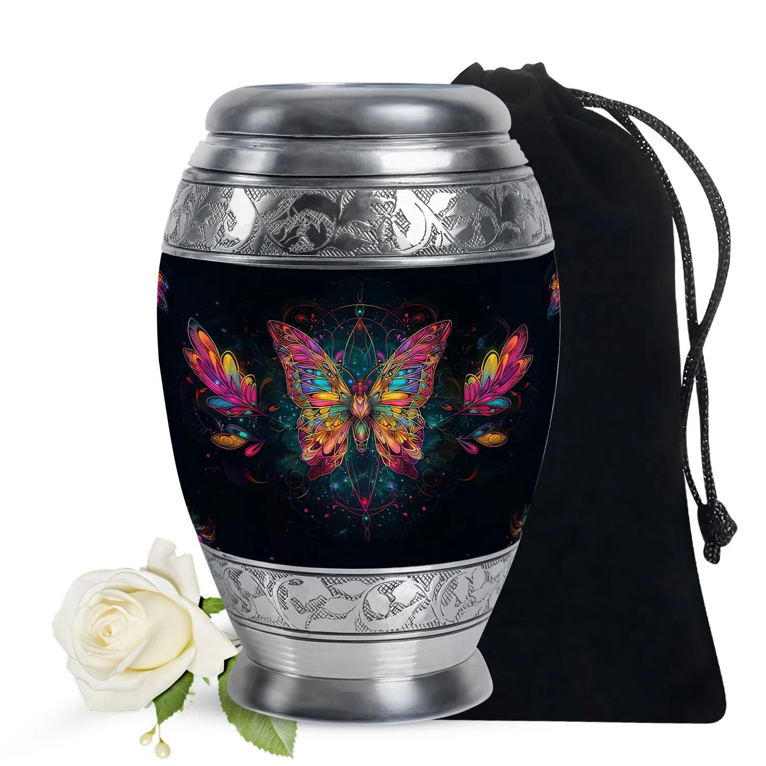 Butterfly Cremation Small Urn For Human Ashes Memorial & Funeral Urn