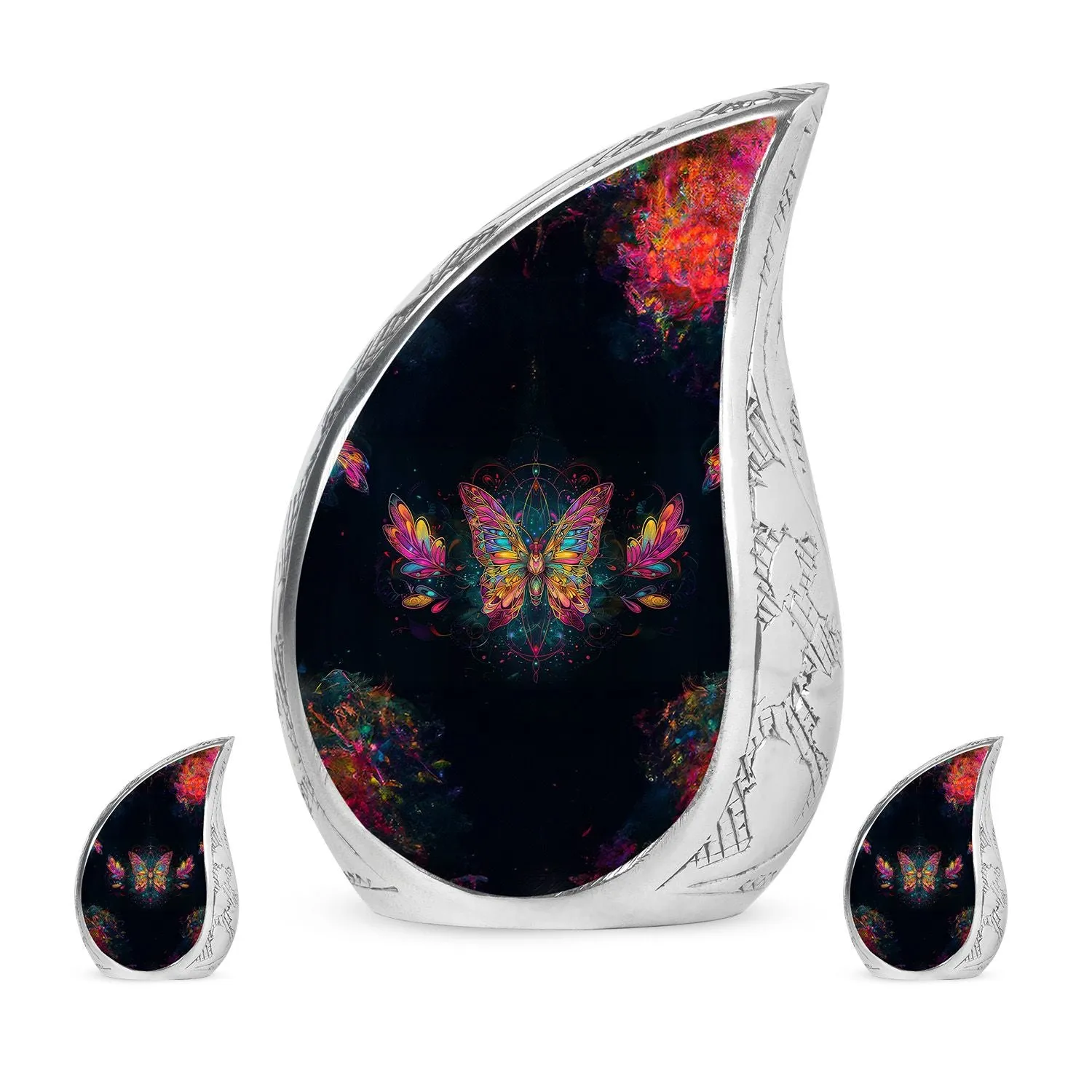Butterfly Cremation Small Urn For Human Ashes Memorial & Funeral Urn