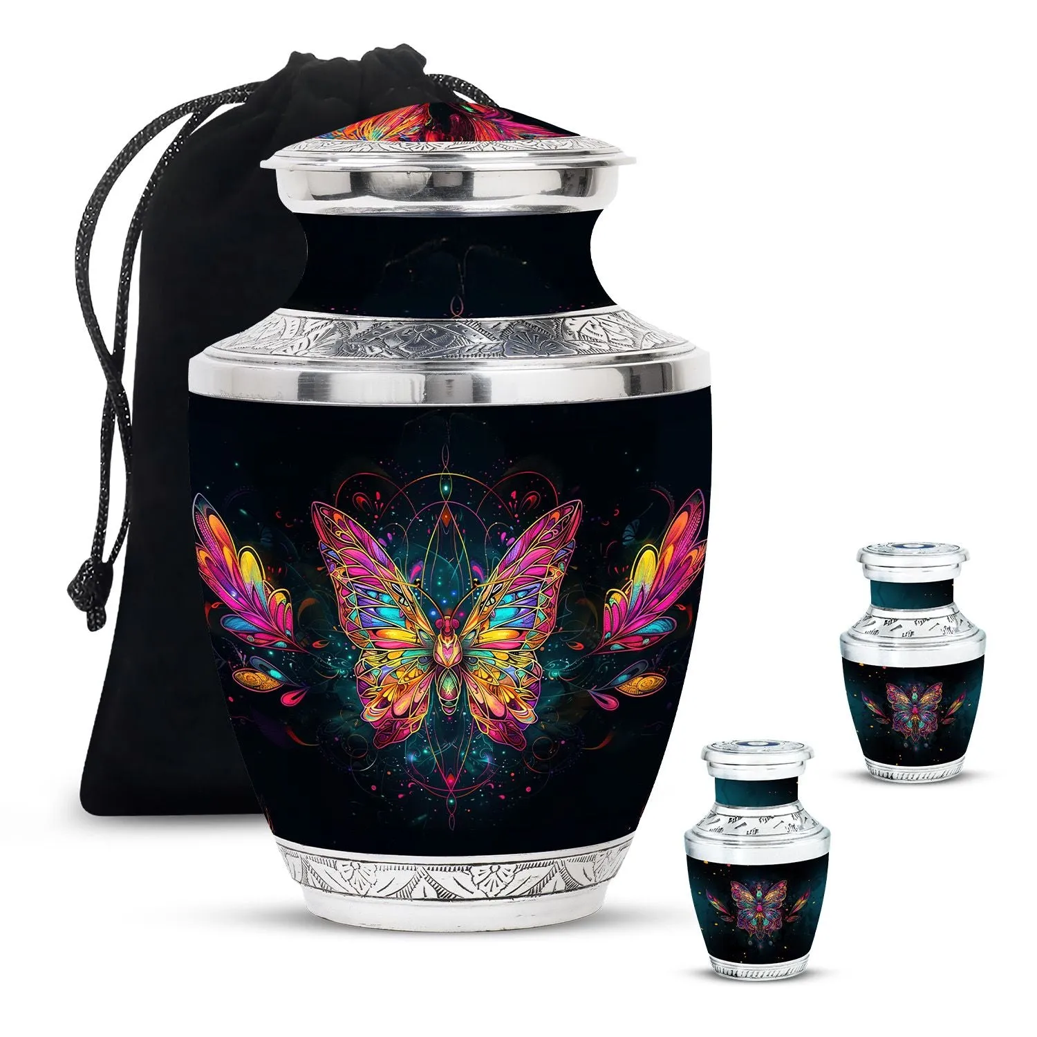 Butterfly Cremation Small Urn For Human Ashes Memorial & Funeral Urn