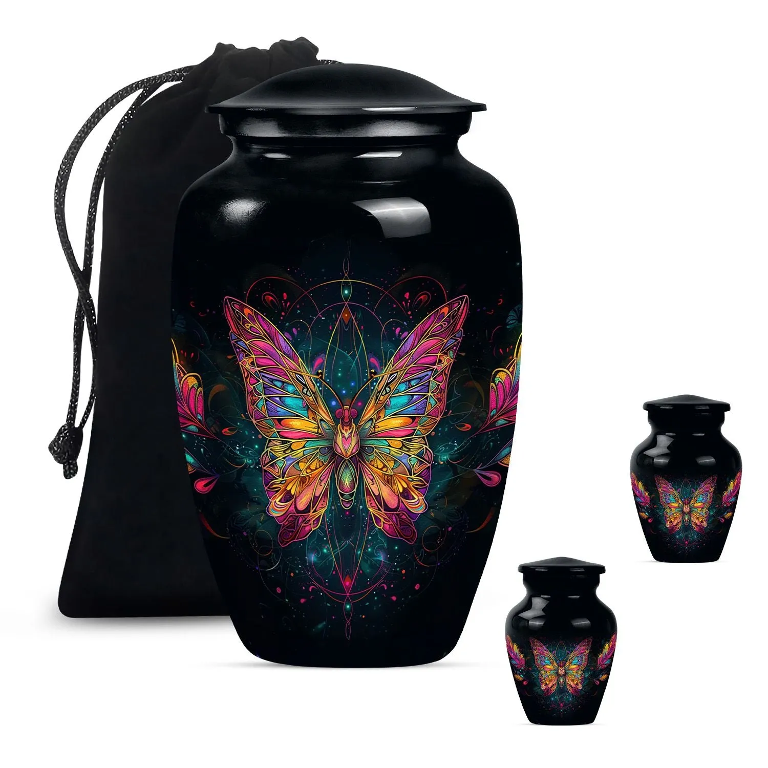 Butterfly Cremation Small Urn For Human Ashes Memorial & Funeral Urn