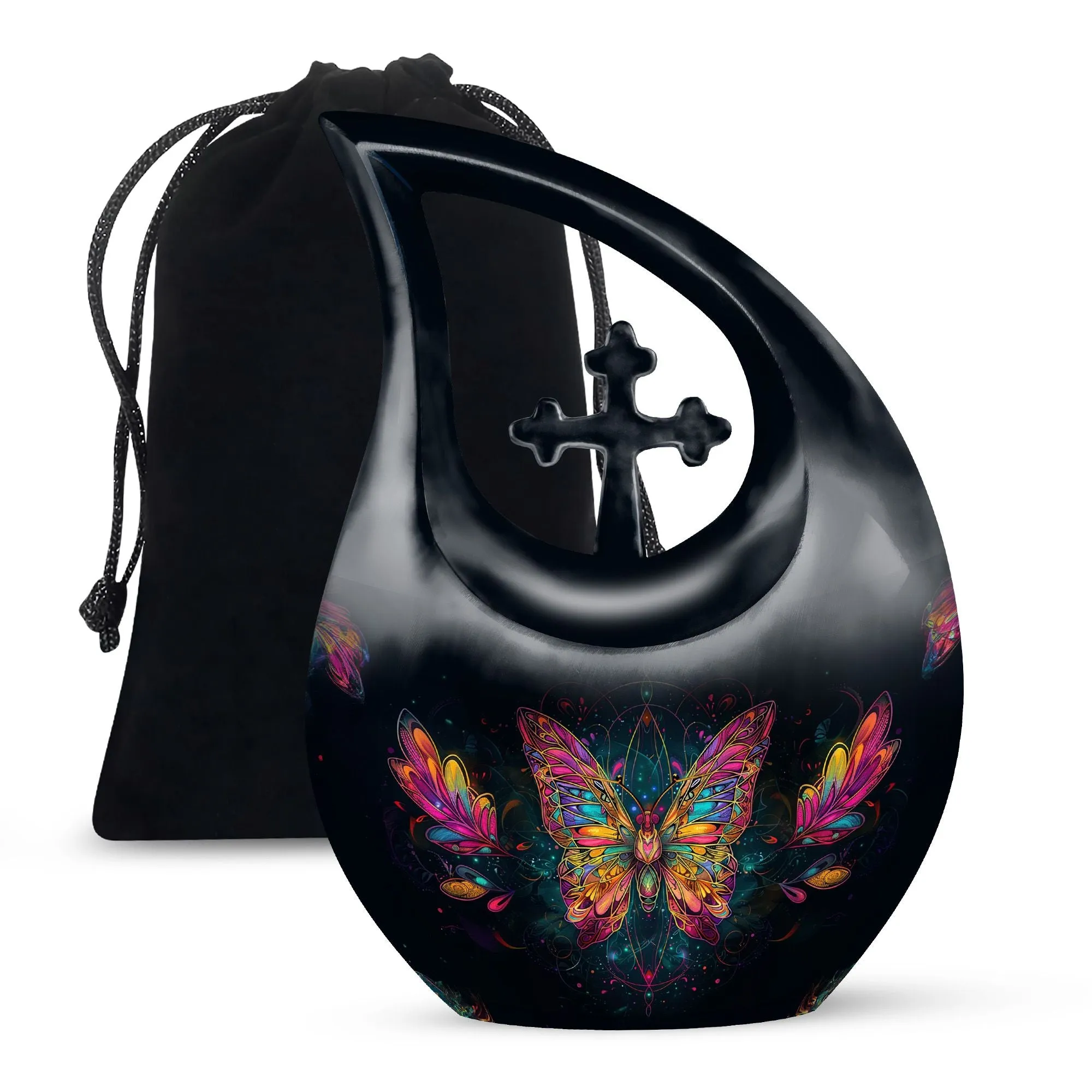 Butterfly Cremation Small Urn For Human Ashes Memorial & Funeral Urn