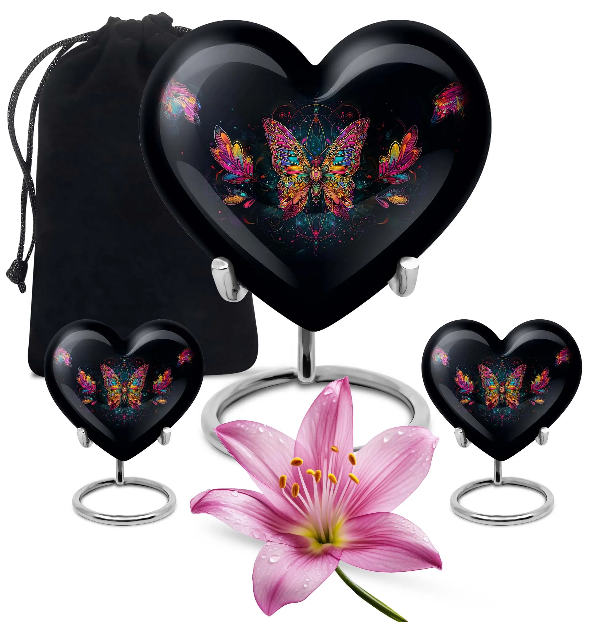 Butterfly Cremation Small Urn For Human Ashes Memorial & Funeral Urn