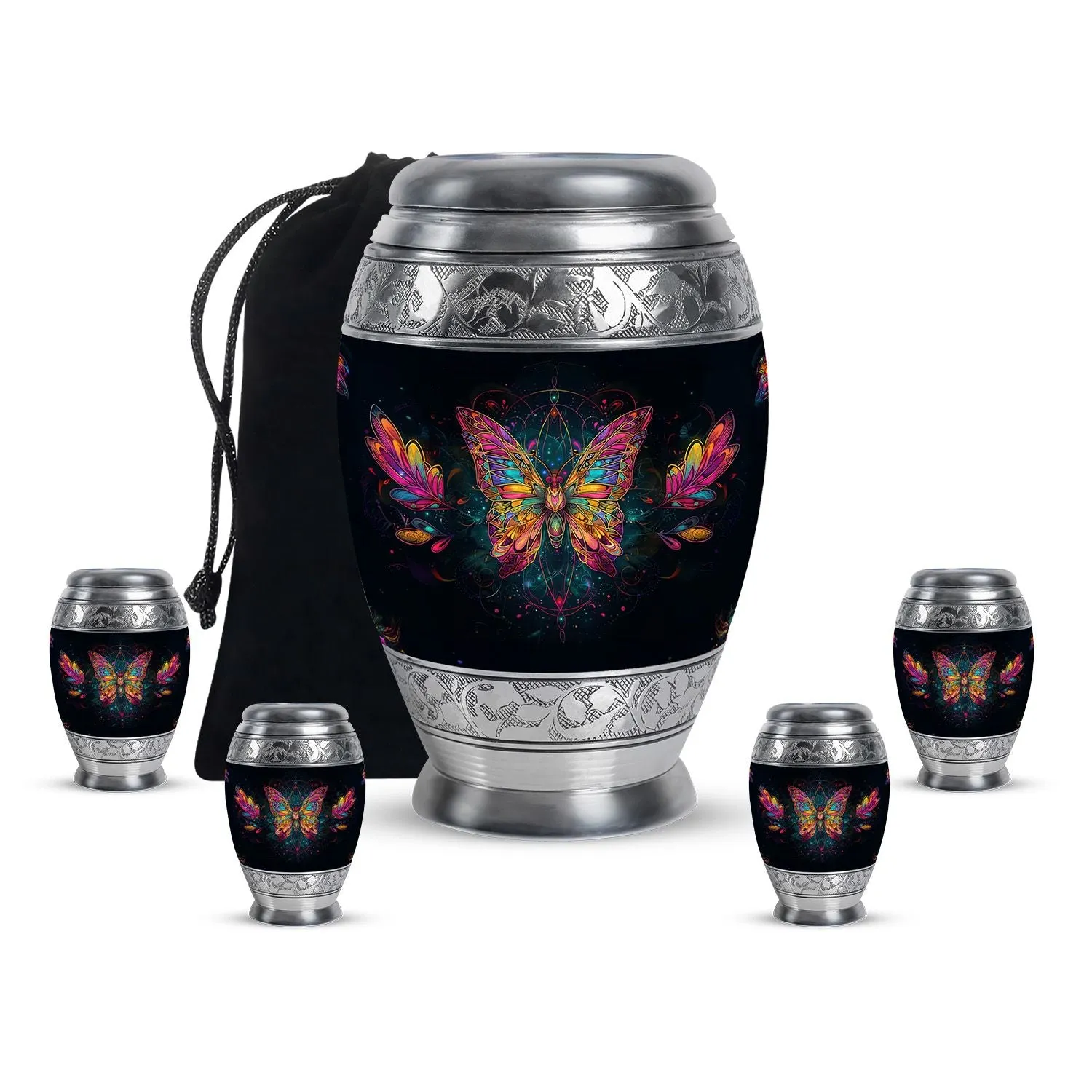 Butterfly Cremation Small Urn For Human Ashes Memorial & Funeral Urn