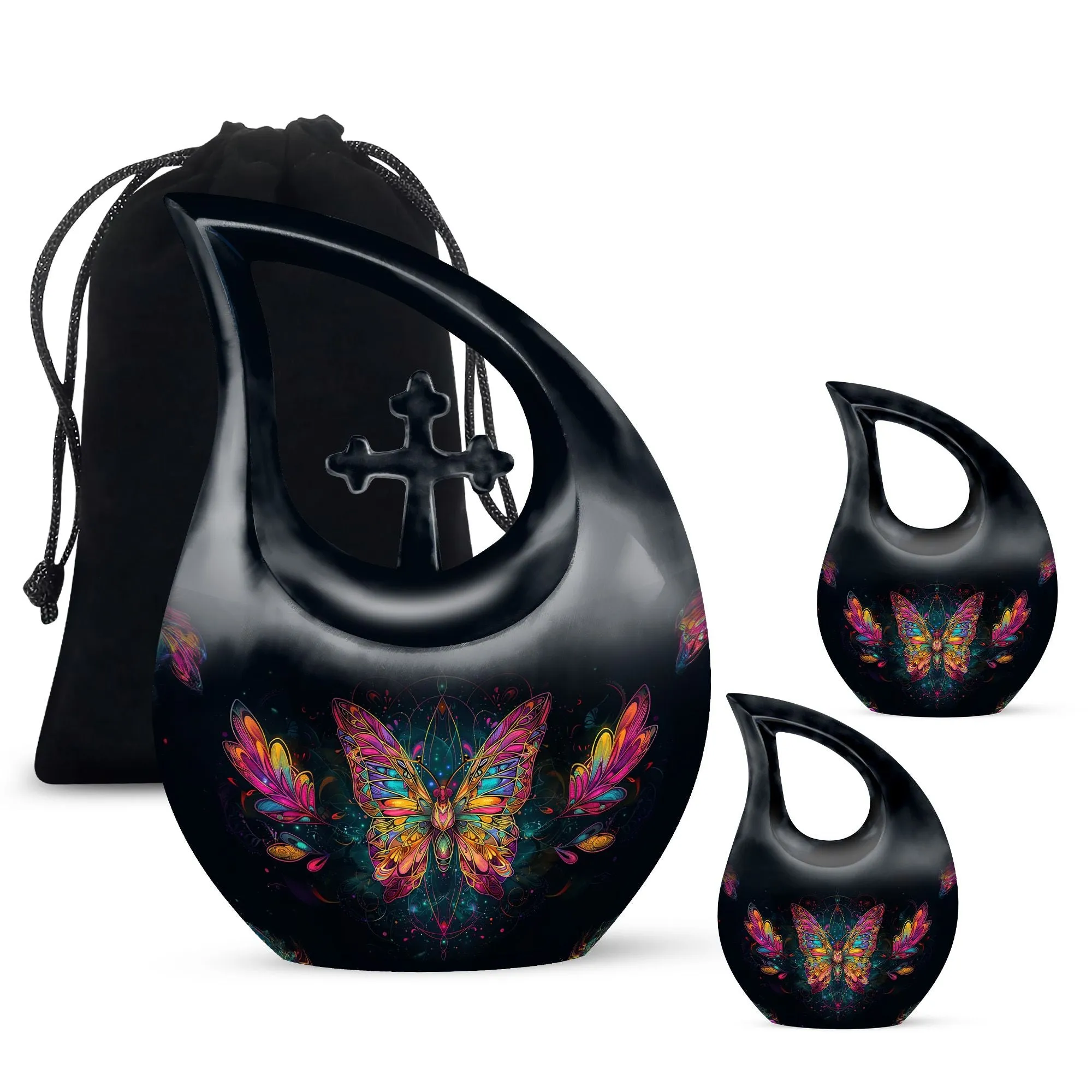 Butterfly Cremation Small Urn For Human Ashes Memorial & Funeral Urn