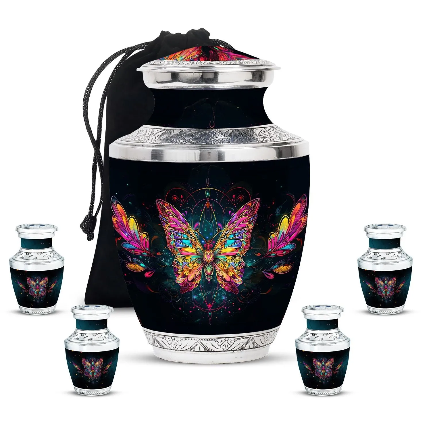 Butterfly Cremation Small Urn For Human Ashes Memorial & Funeral Urn
