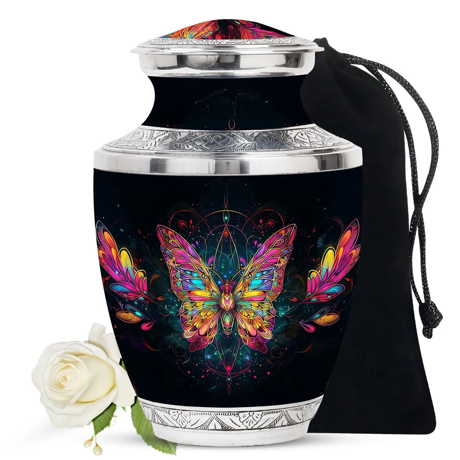 Butterfly Cremation Small Urn For Human Ashes Memorial & Funeral Urn