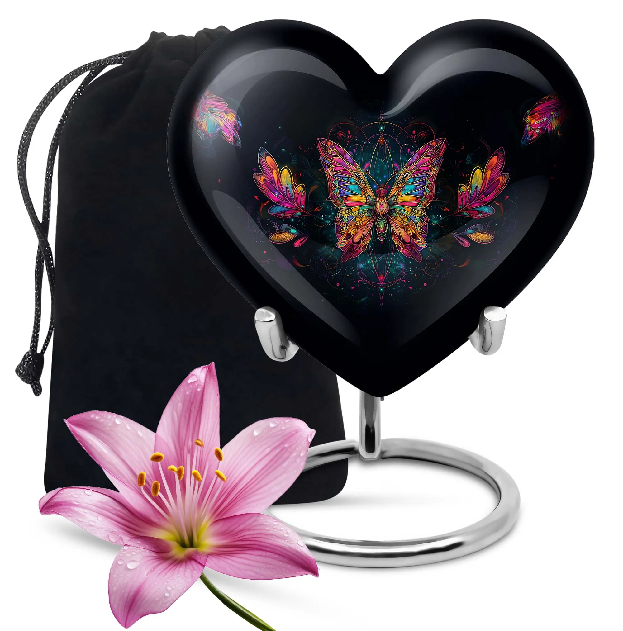 Butterfly Cremation Small Urn For Human Ashes Memorial & Funeral Urn