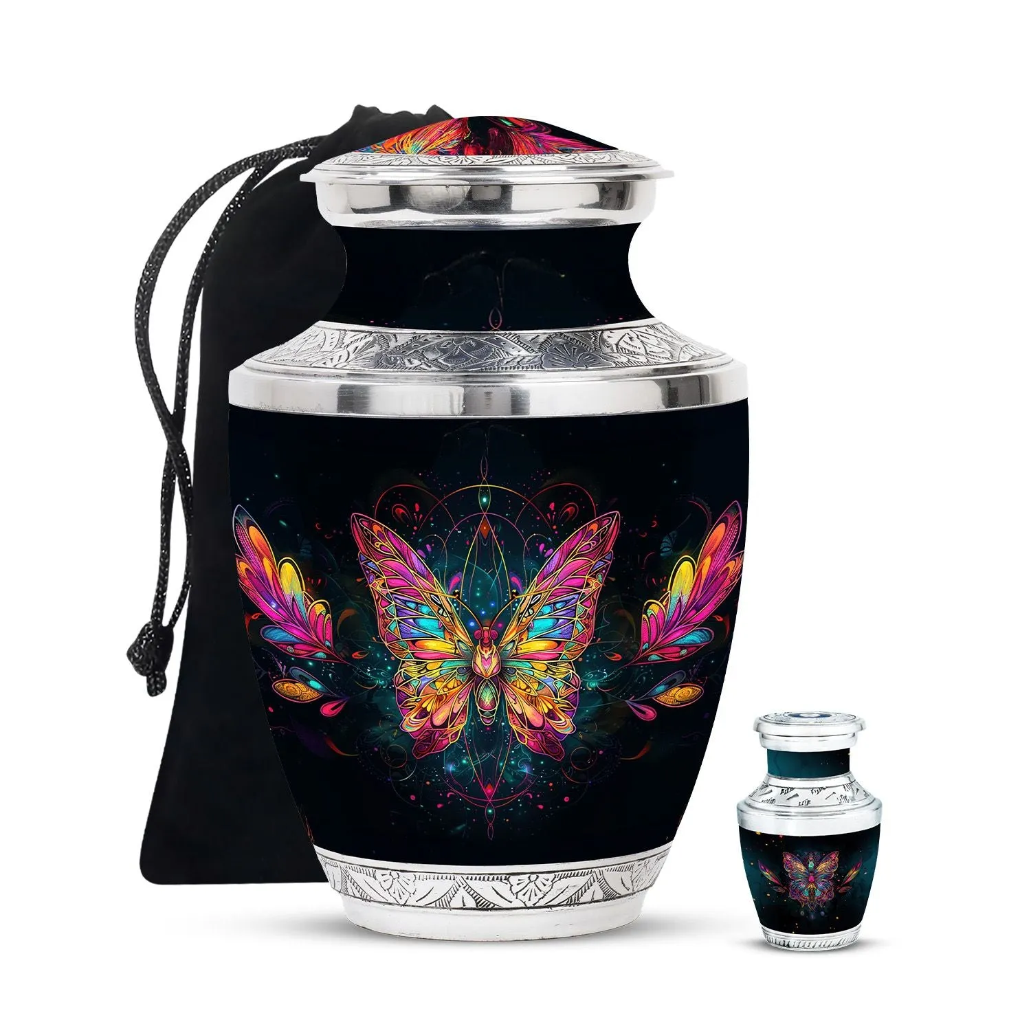 Butterfly Cremation Small Urn For Human Ashes Memorial & Funeral Urn