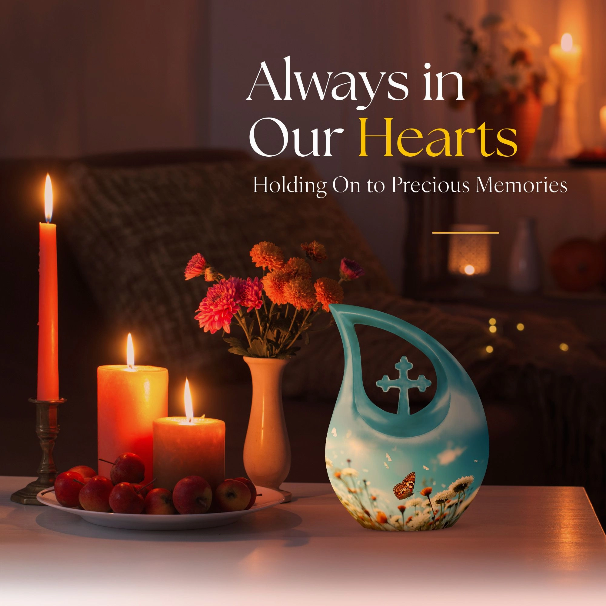 Butterfly Tribute: Cherished Memories Ashes Keepsake