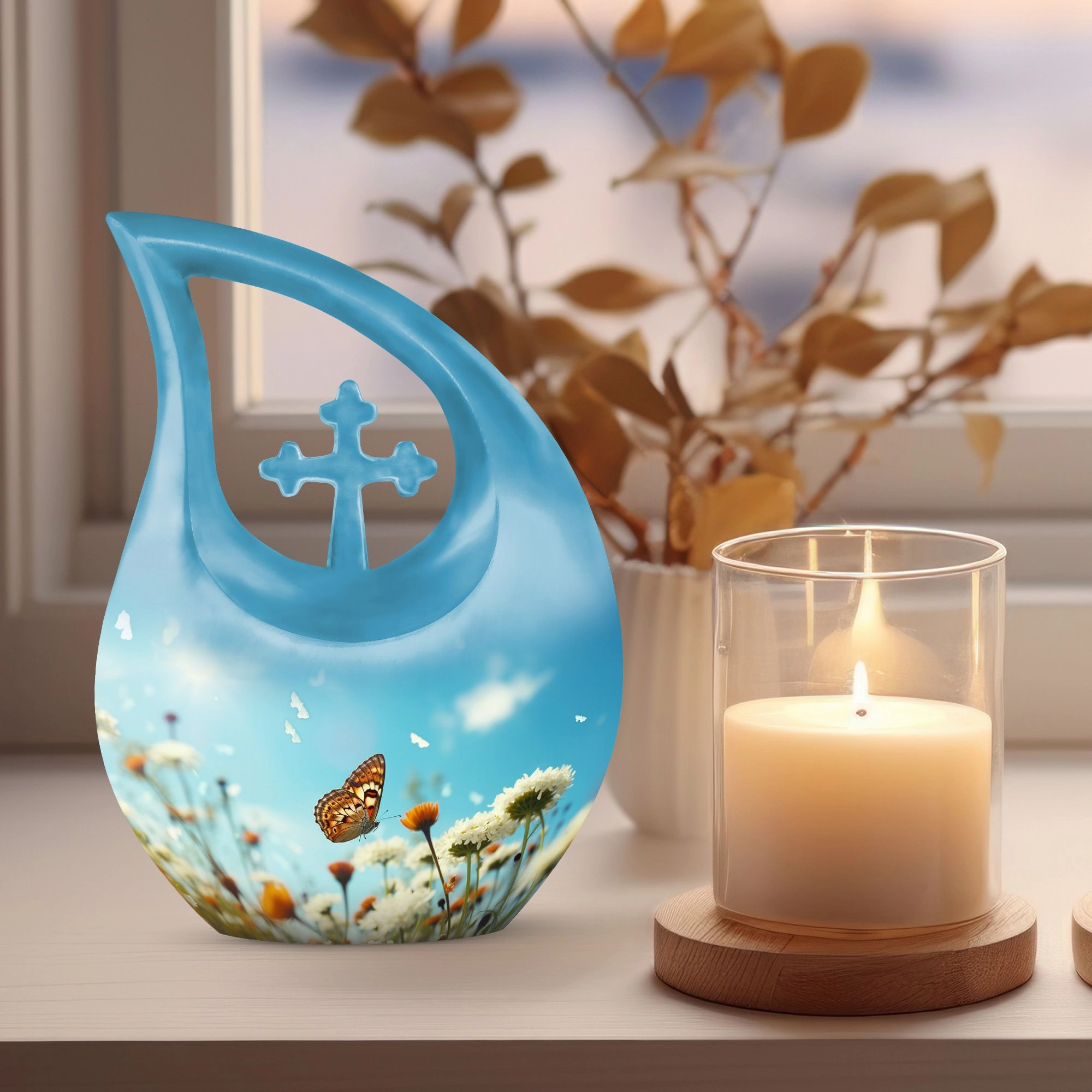 Butterfly Tribute: Cherished Memories Ashes Keepsake