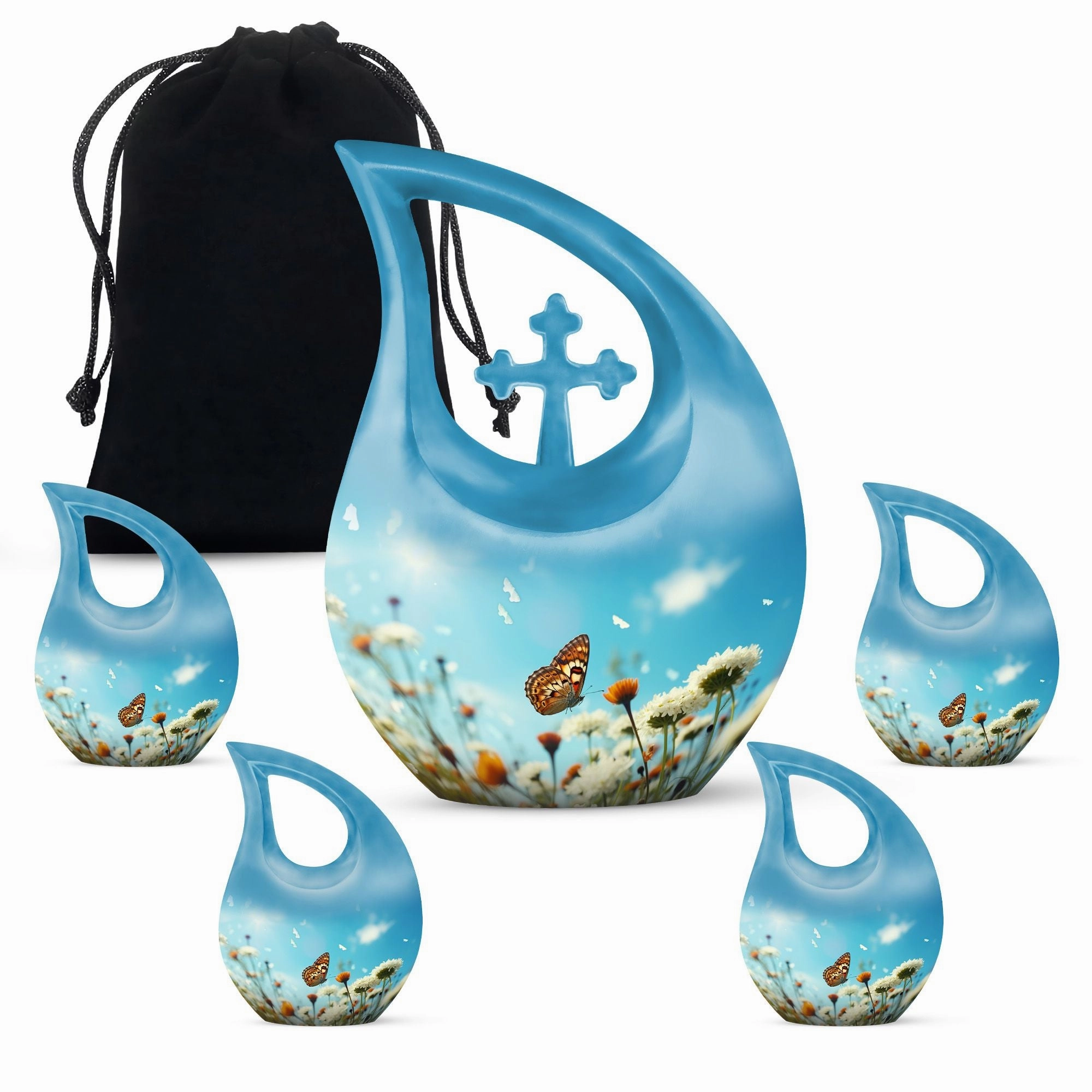 Butterfly Tribute: Cherished Memories Ashes Keepsake