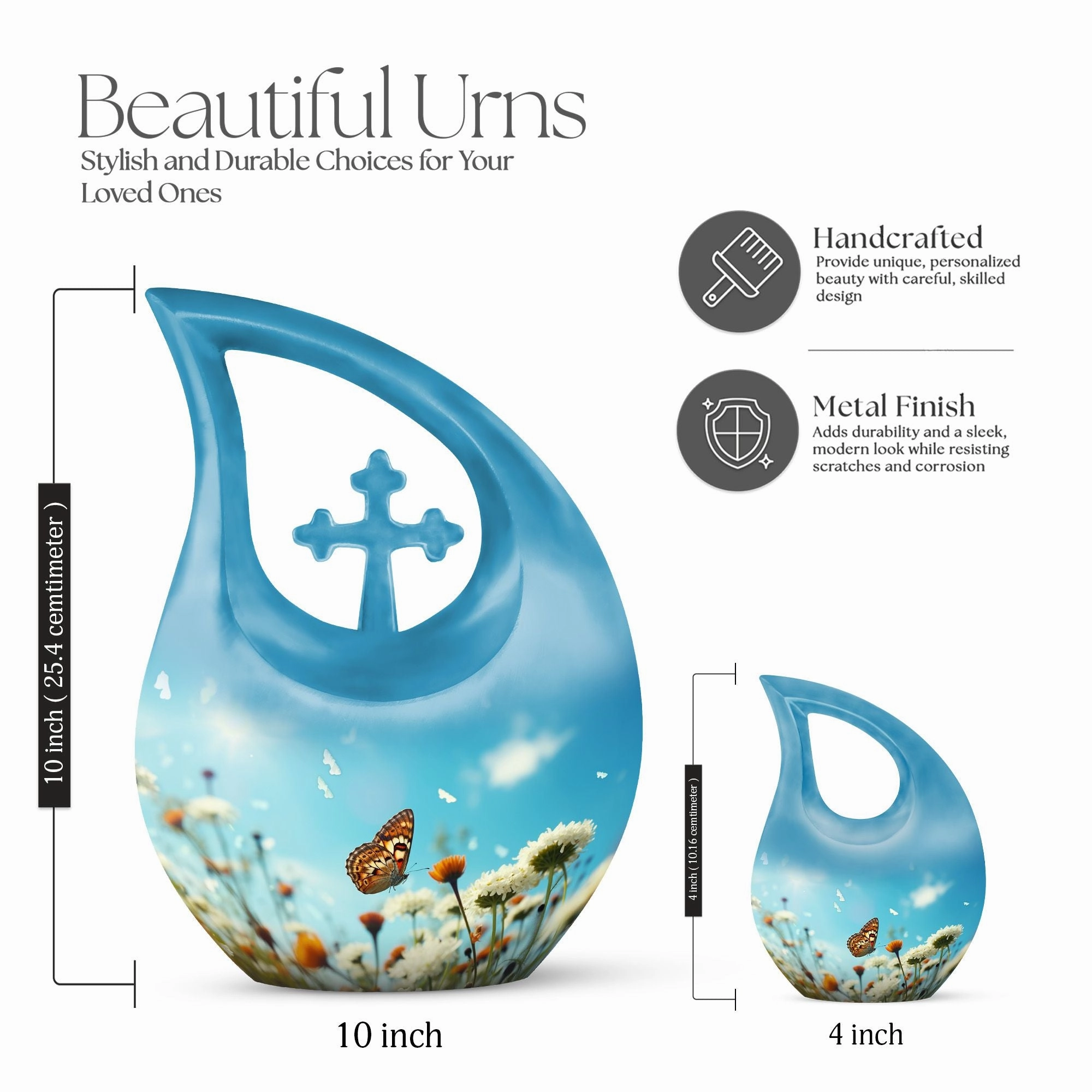 Butterfly Tribute: Cherished Memories Ashes Keepsake