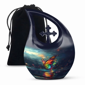 Butterfly Urn: Personalized Container For Human Ashes