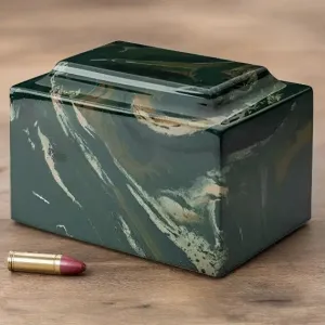 Camouflage, Cultured Marble Cremation Urn | Quality Urns For Less, Engravable