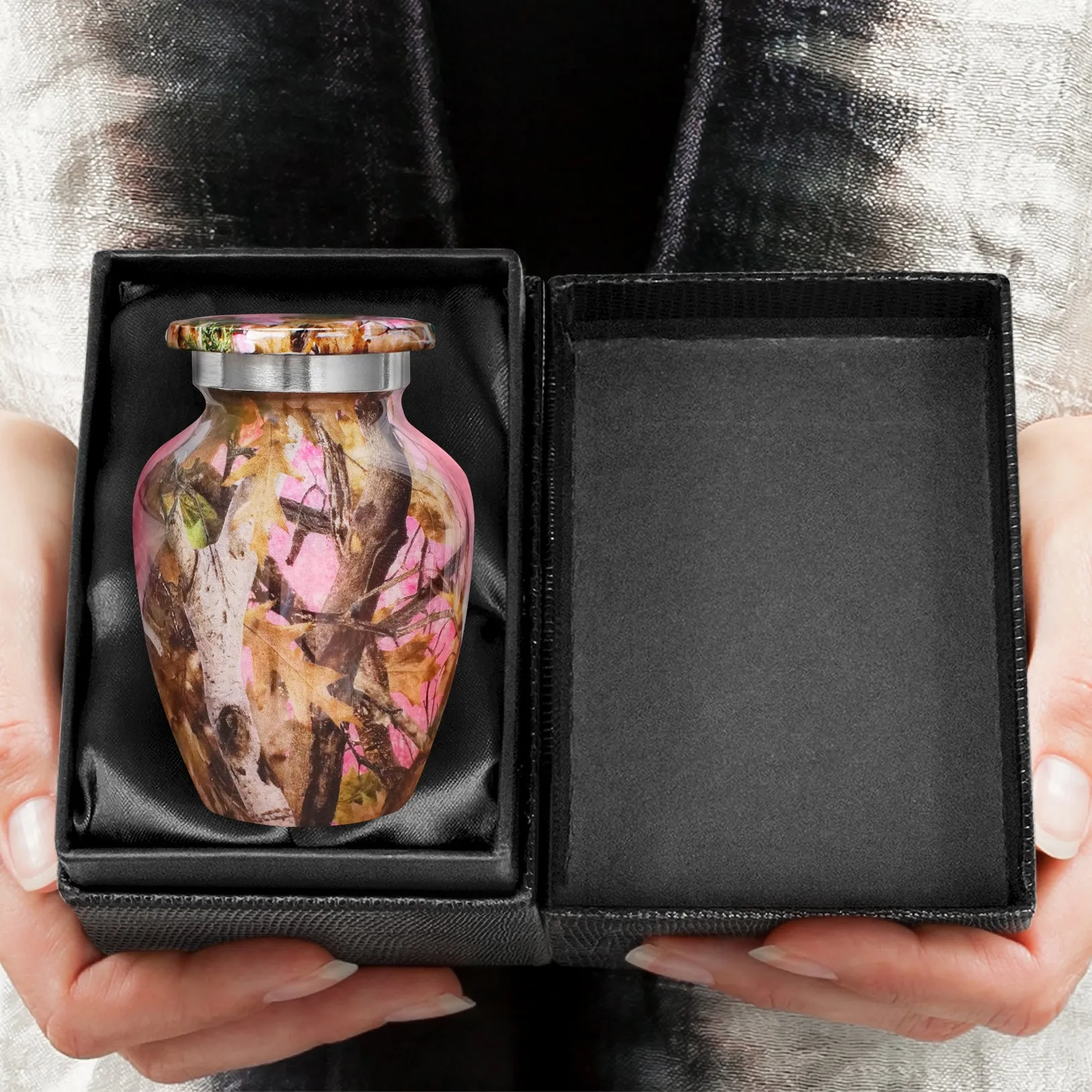 Camouflage Keepsake Cremation Urn for Human Ashes