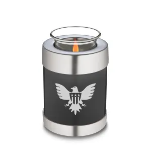 Candle Holder Embrace Charcoal American Glory Cremation Urn