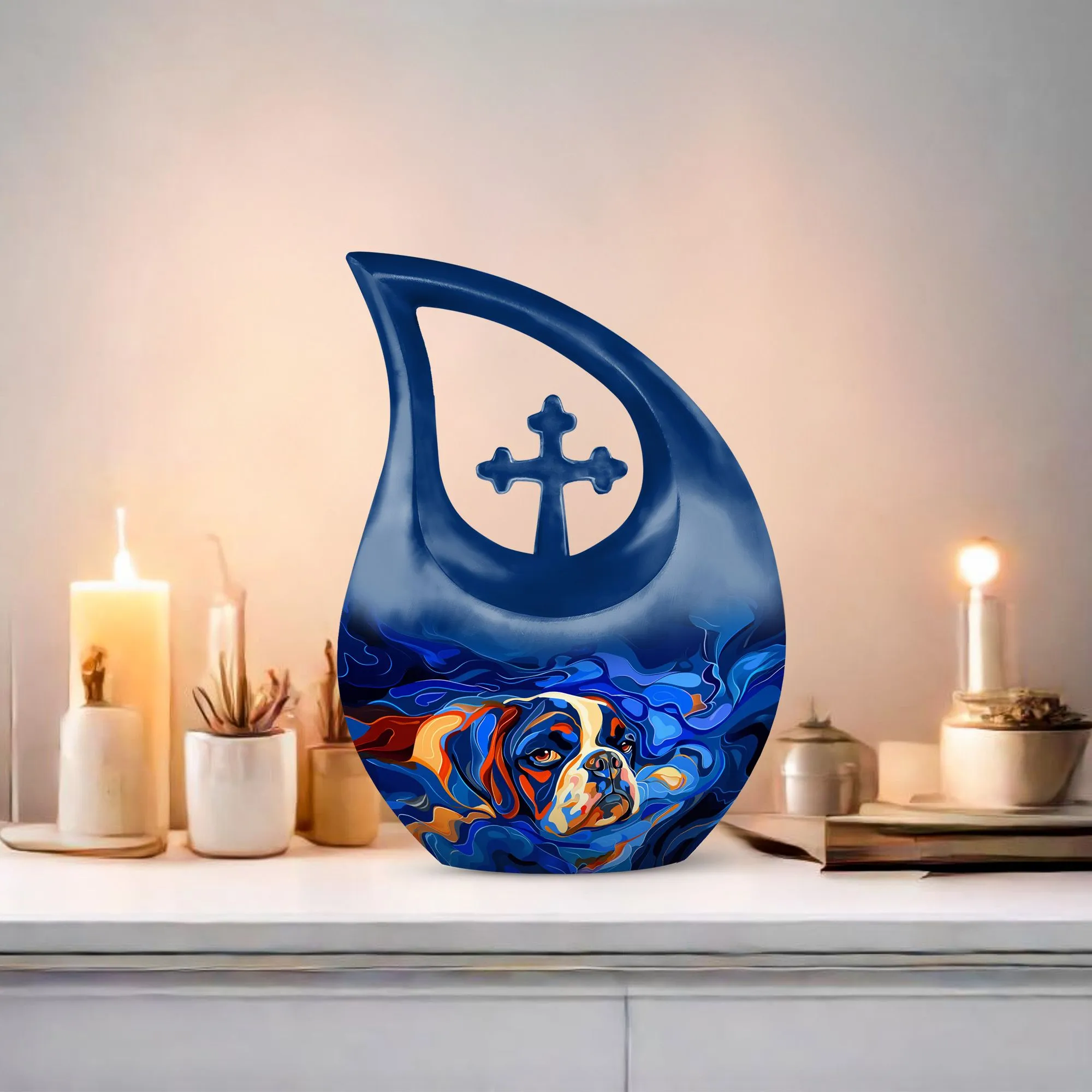 Canine Colorflow Urn : Memorable Large Urn For Treasured Adults